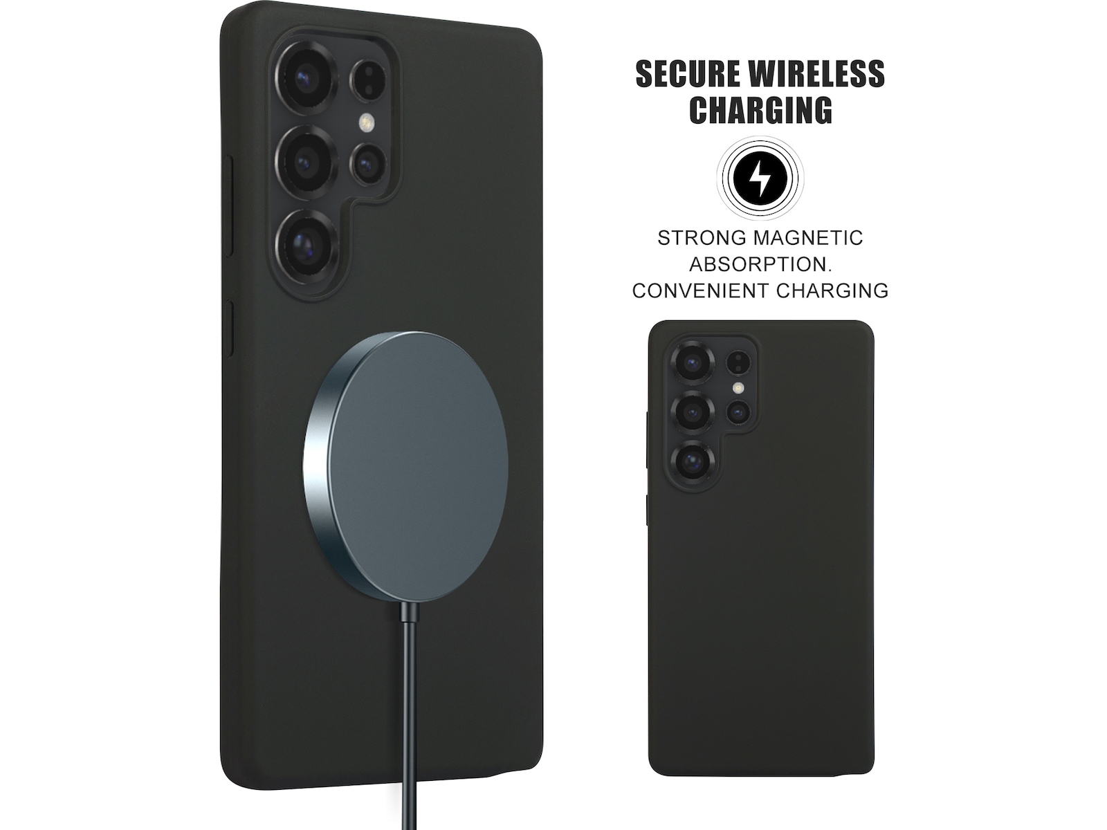 iiglo Galaxy S25 Ultra cover (sort) Mobilcover