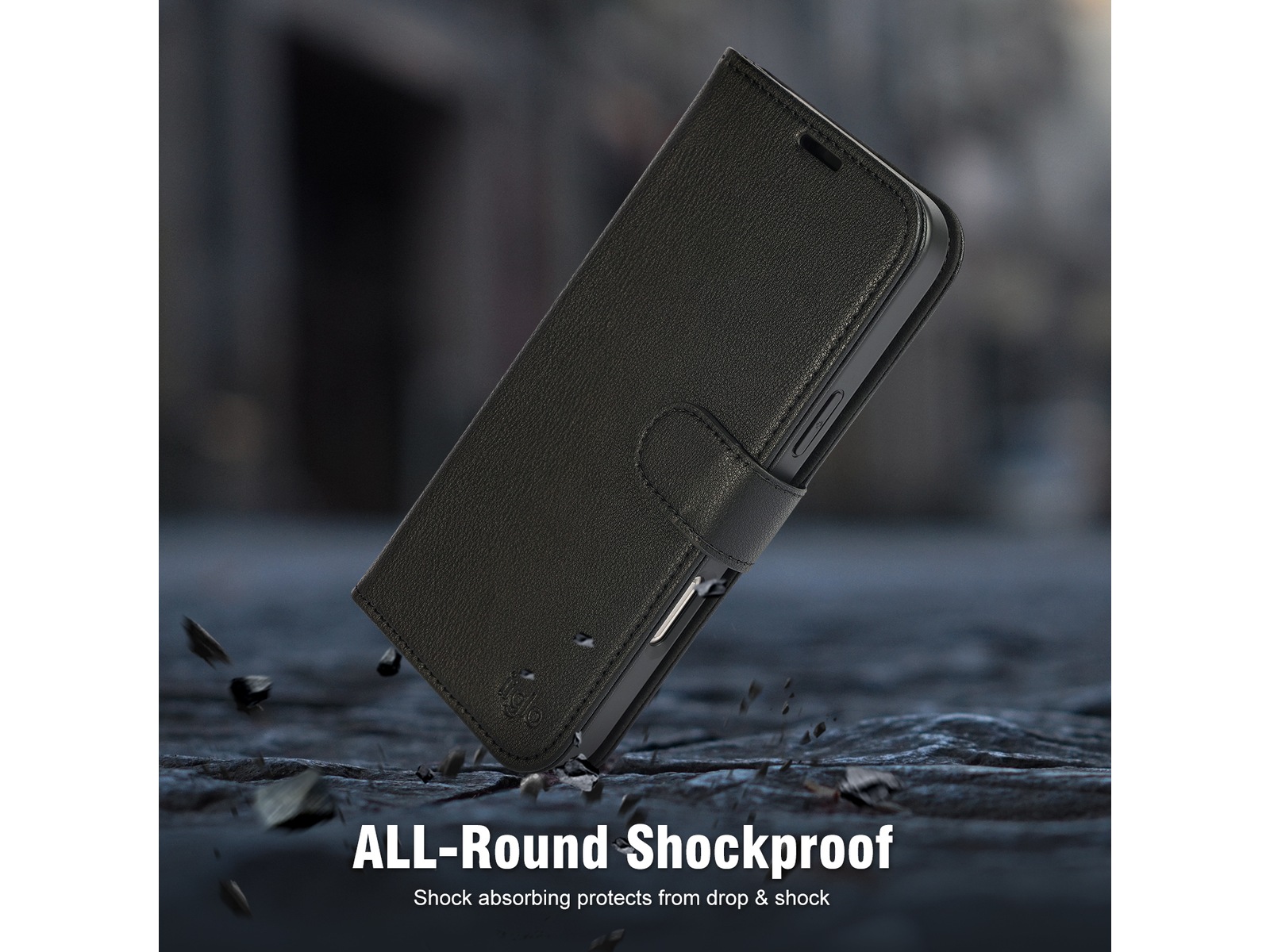 iiglo iPhone 16 Pro Max 2-i-1 Wallet cover (sort) Mobilcover