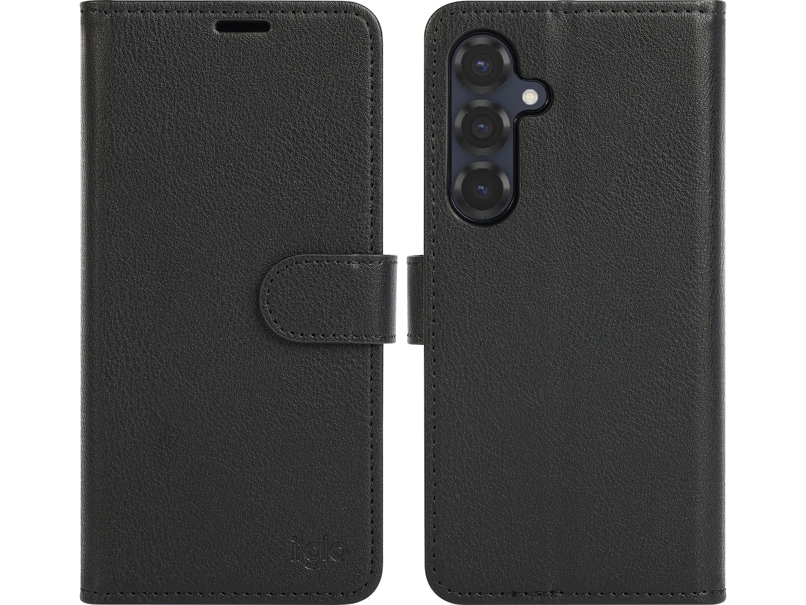 iiglo Galaxy S25+ 2-i-1 Wallet cover (sort) Mobilcover