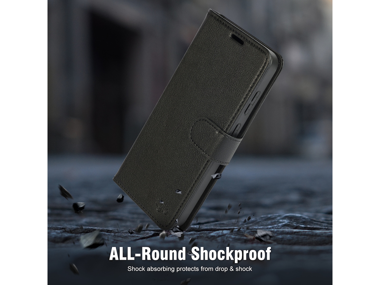 iiglo Galaxy S25+ 2-i-1 Wallet cover (sort) Mobilcover