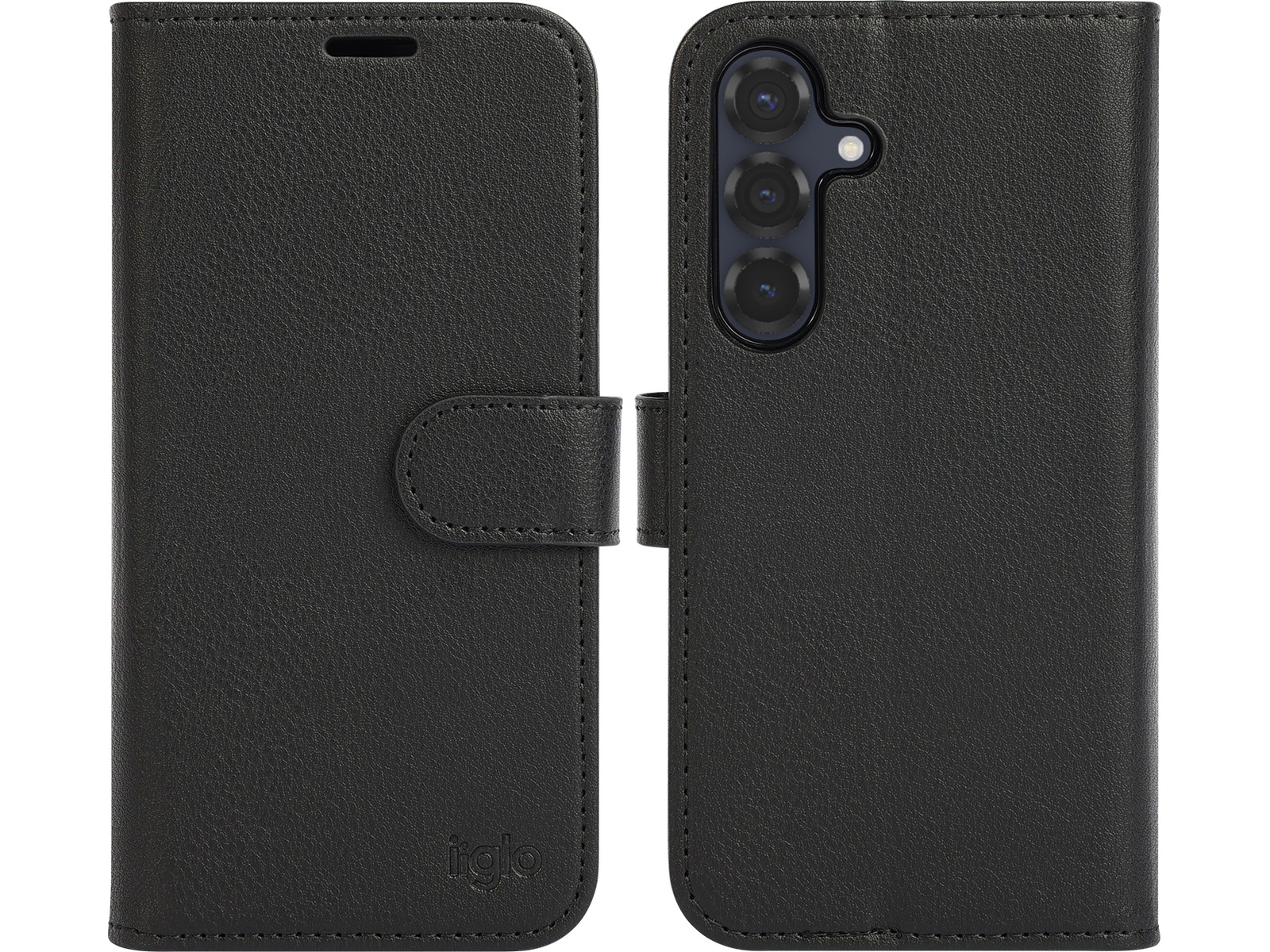 iiglo Galaxy S25 2-i-1 Wallet cover (sort) Mobilcover