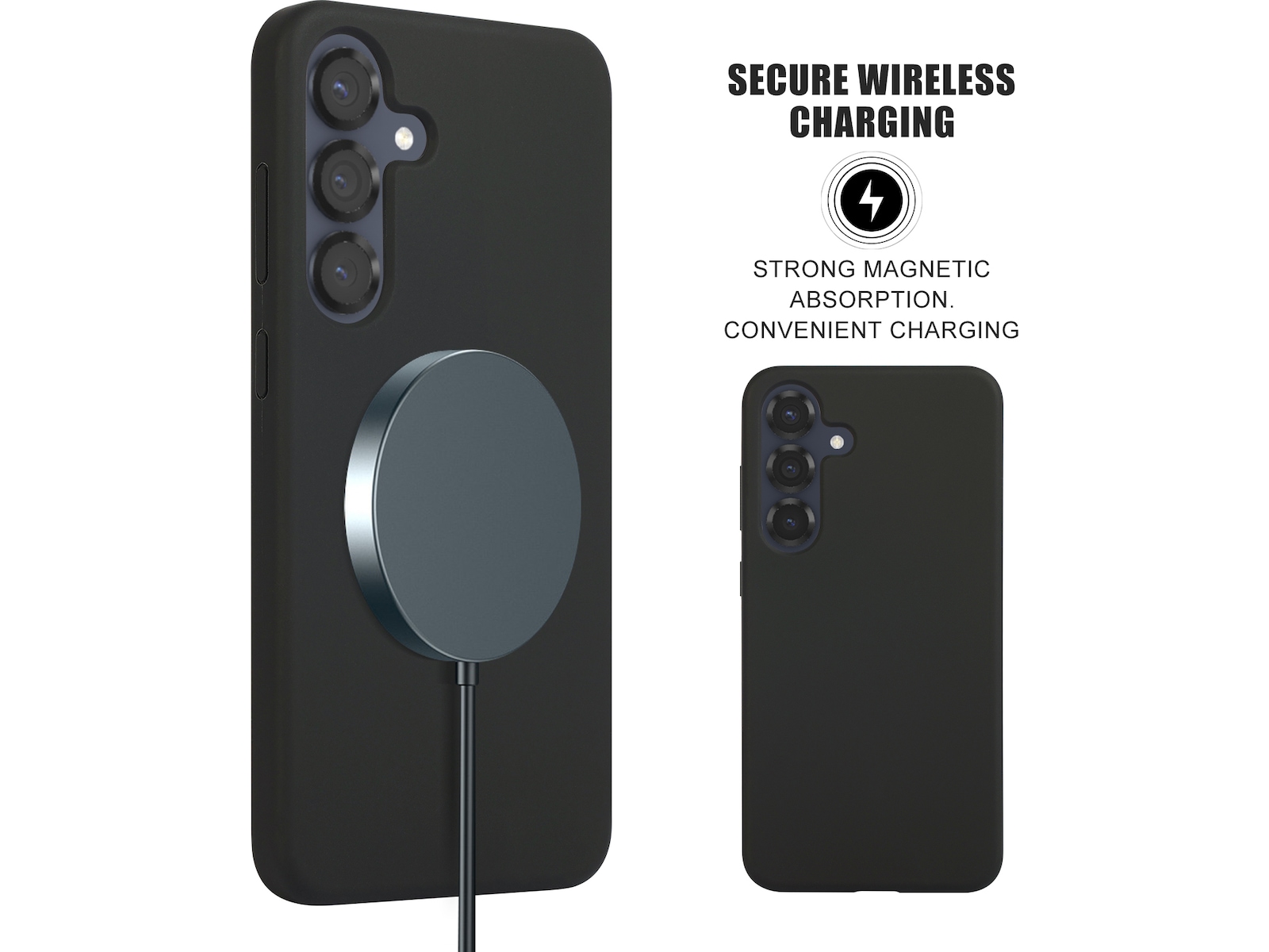 iiglo Galaxy S25+ Magnetic cover (sort) Mobilcover