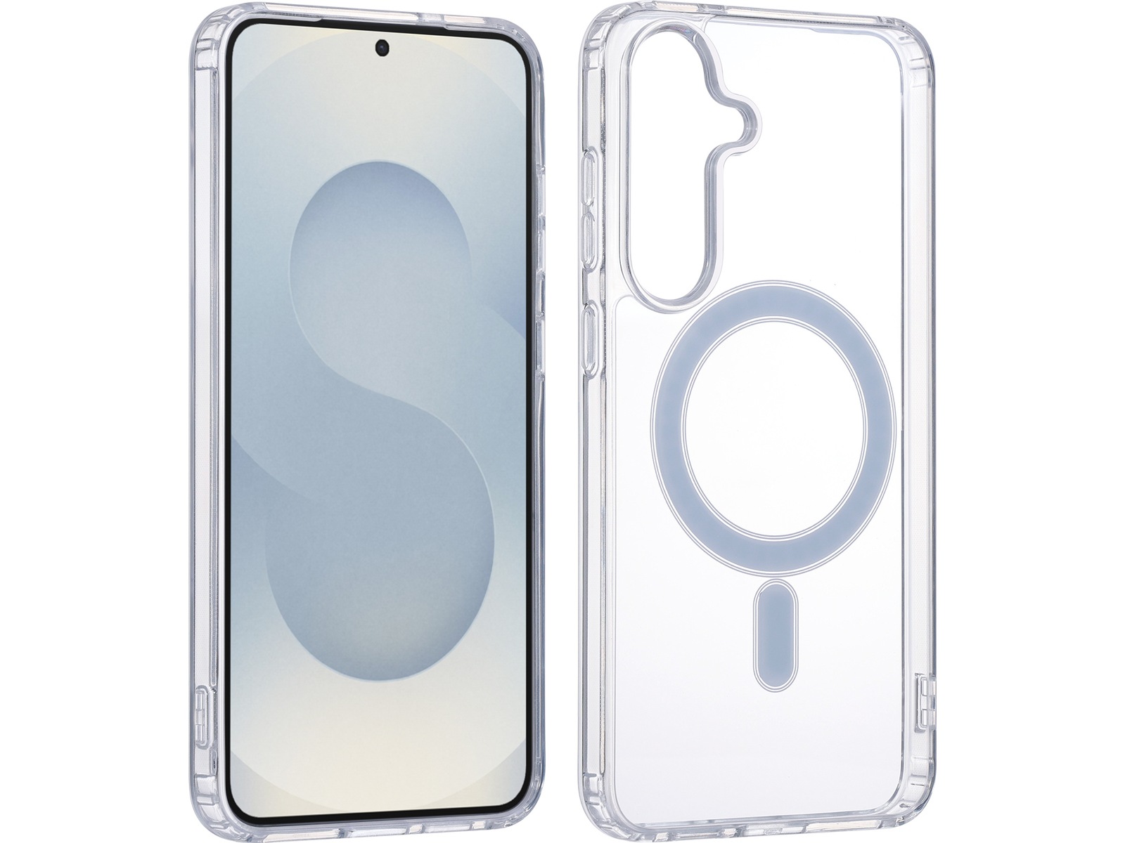 iiglo Galaxy S25+ Magnetic Silikone cover (gennemsigtig) Mobilcover