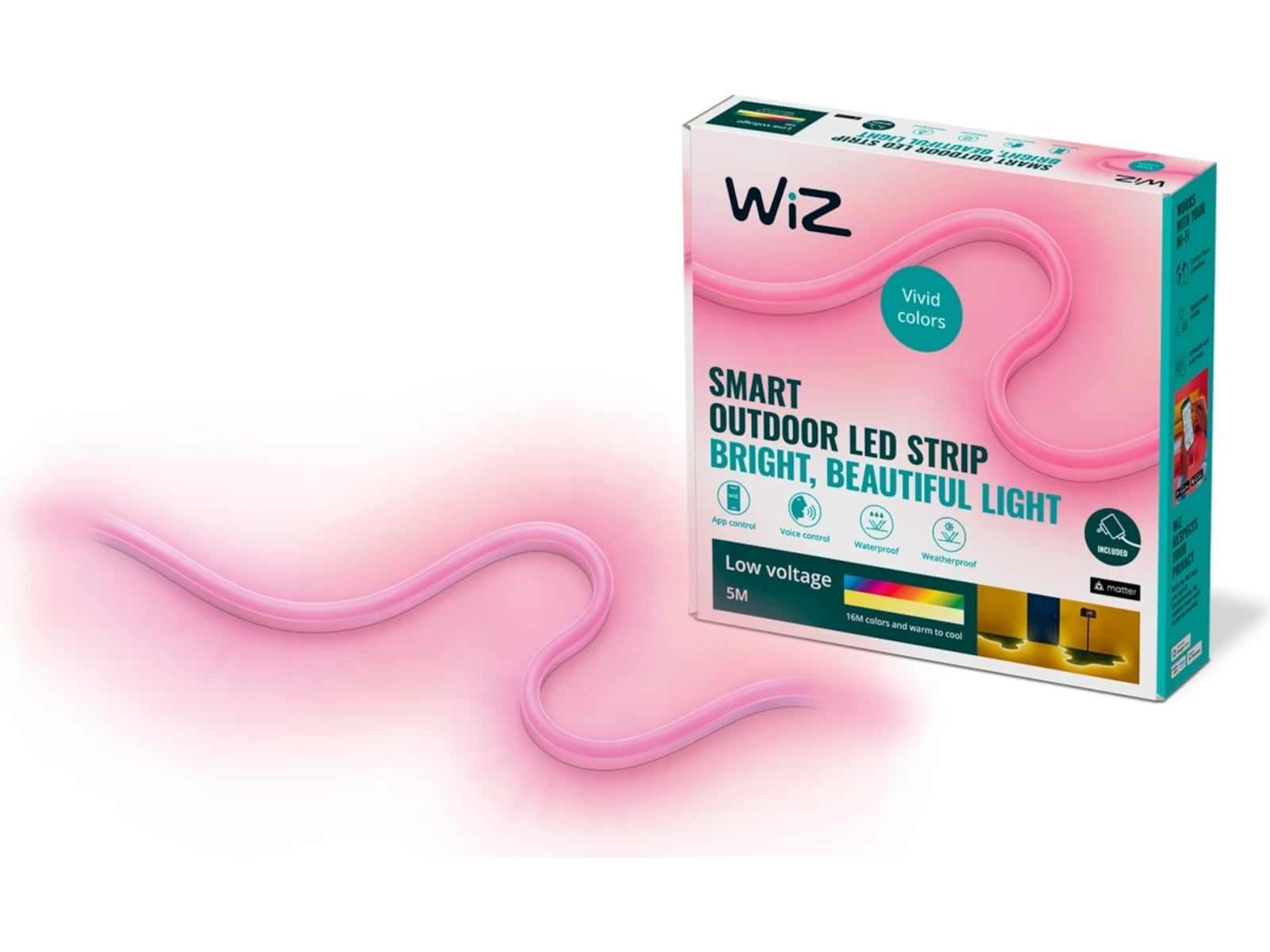 WiZ udendørs LED-strip, 5 m Led strips & underholdning