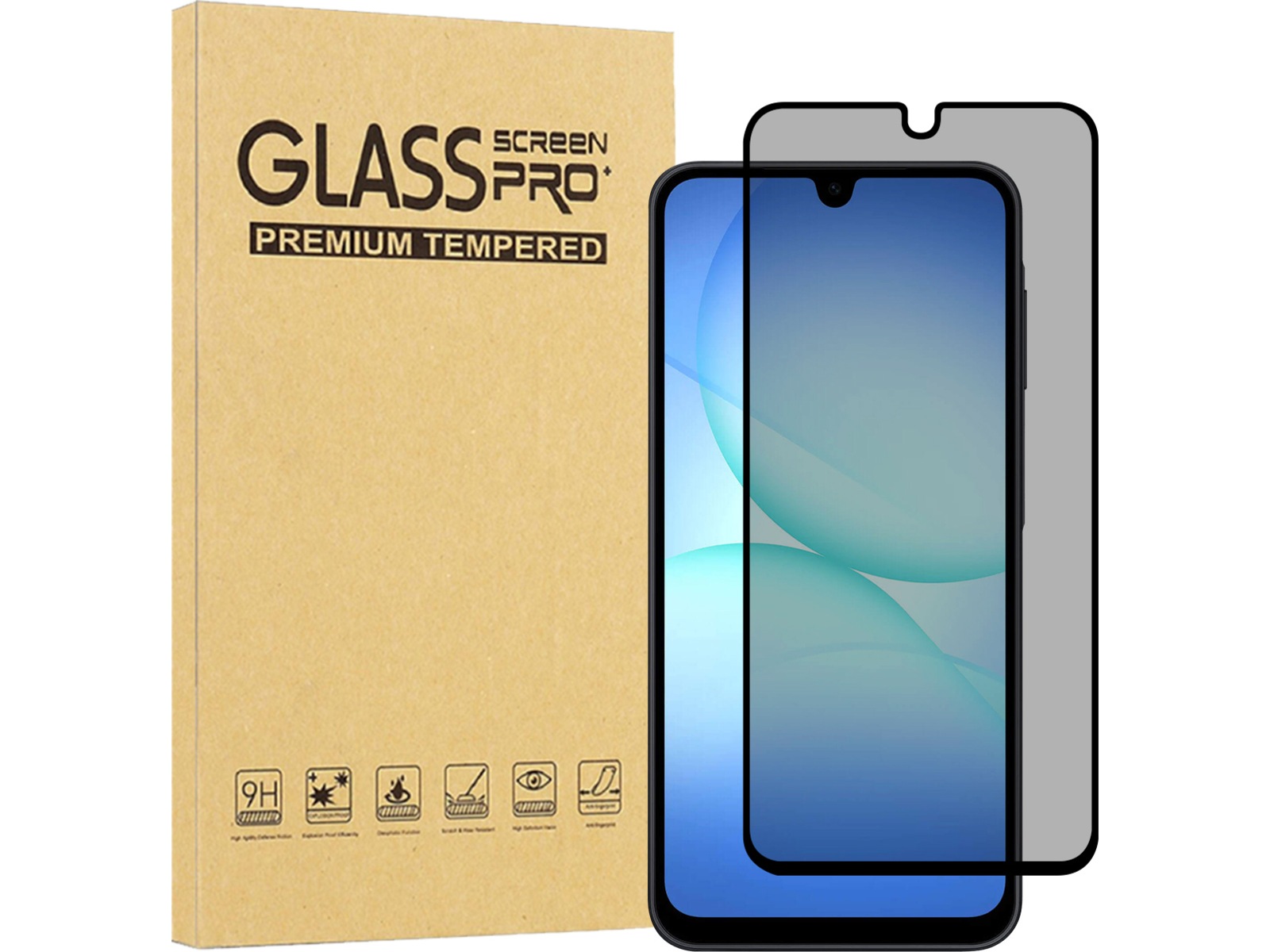 iiglo Galaxy A17 Privacy skærmbeskytter Skærmbeskyttelse mobiltelefon