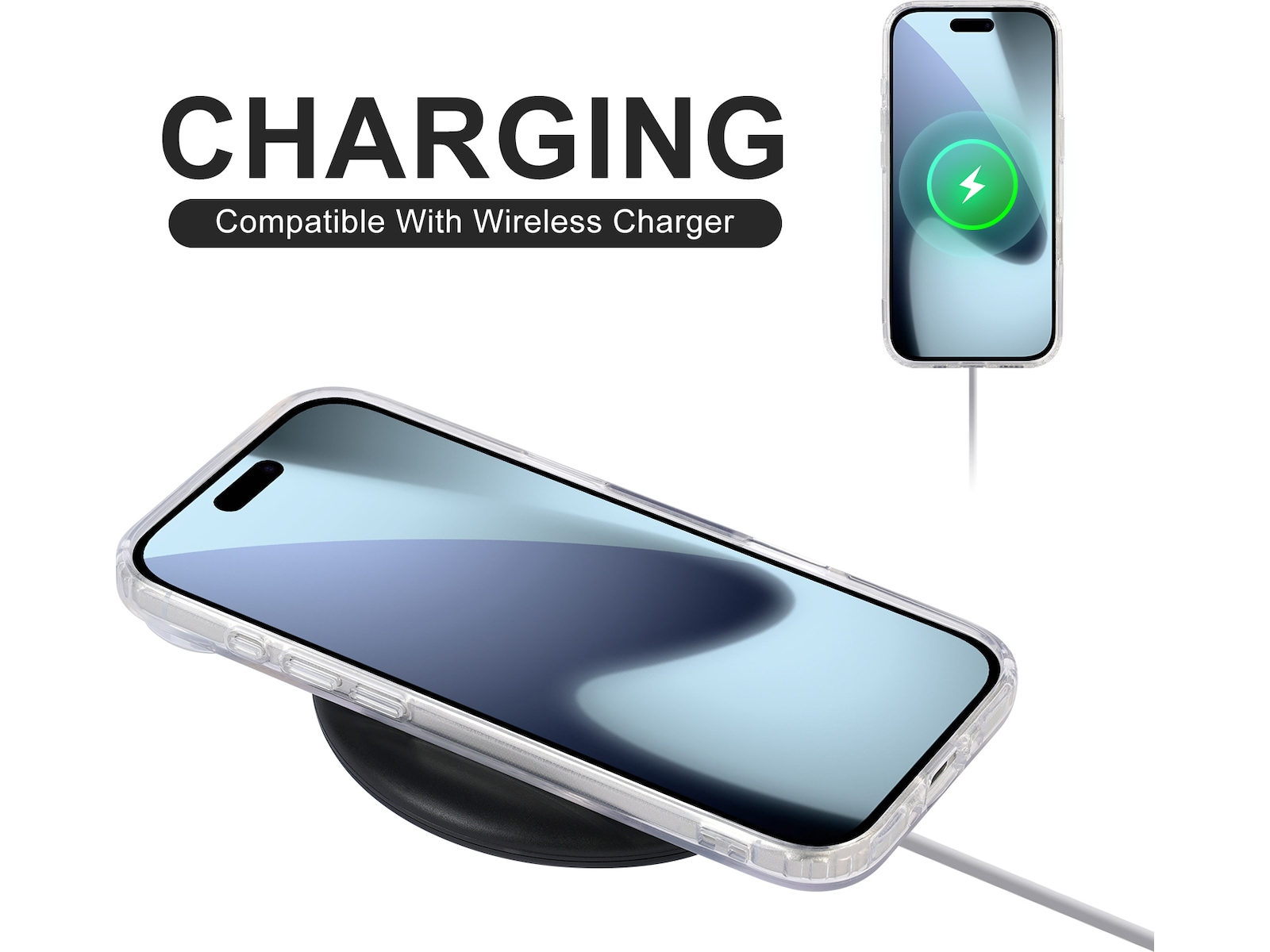 iiglo iPhone Air Magnetic Silikone cover (gennemsigtig) Mobilcover