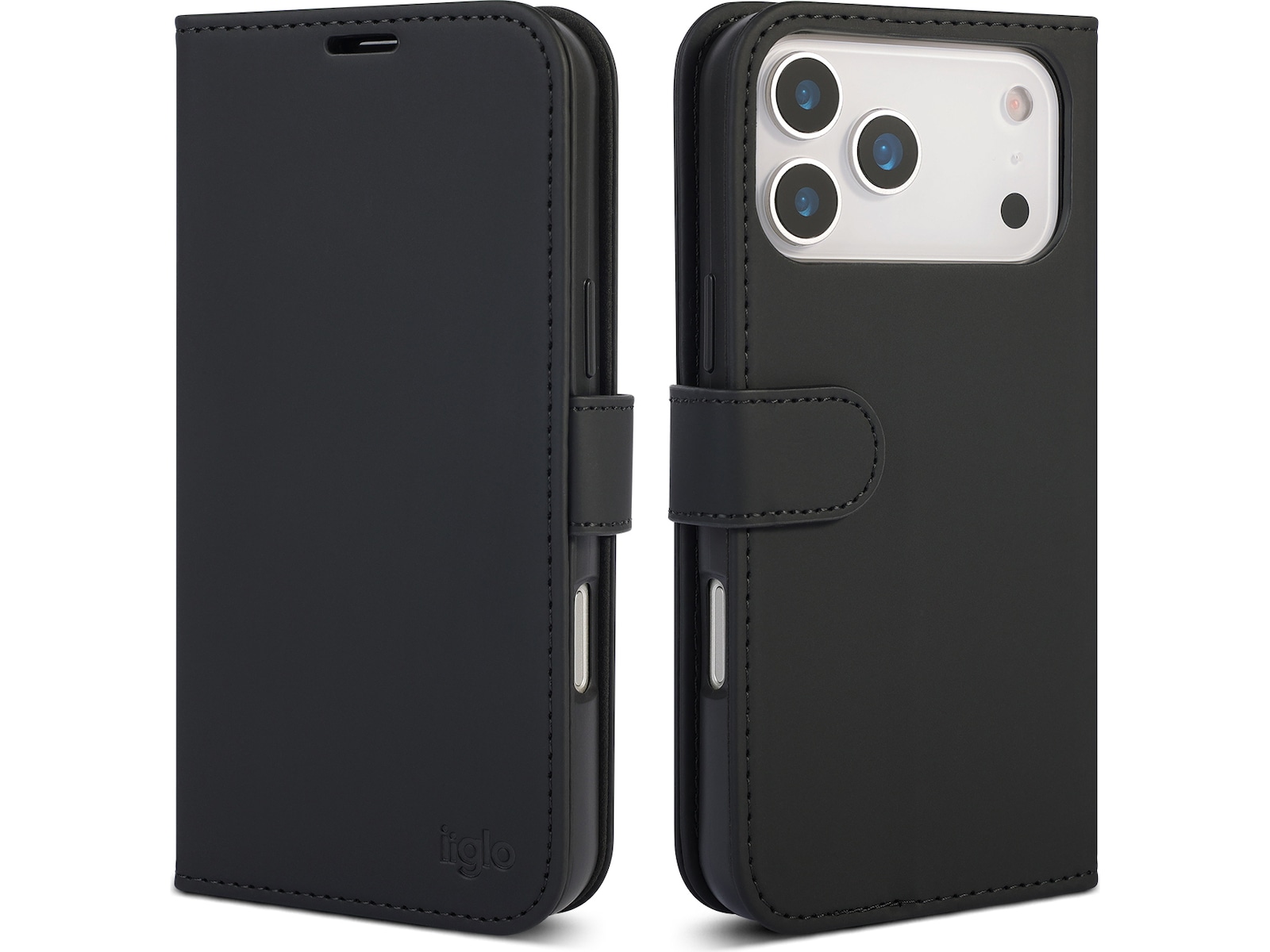 iiglo iPhone 17 Pro Max Wallet Cover (sort) Mobilcover