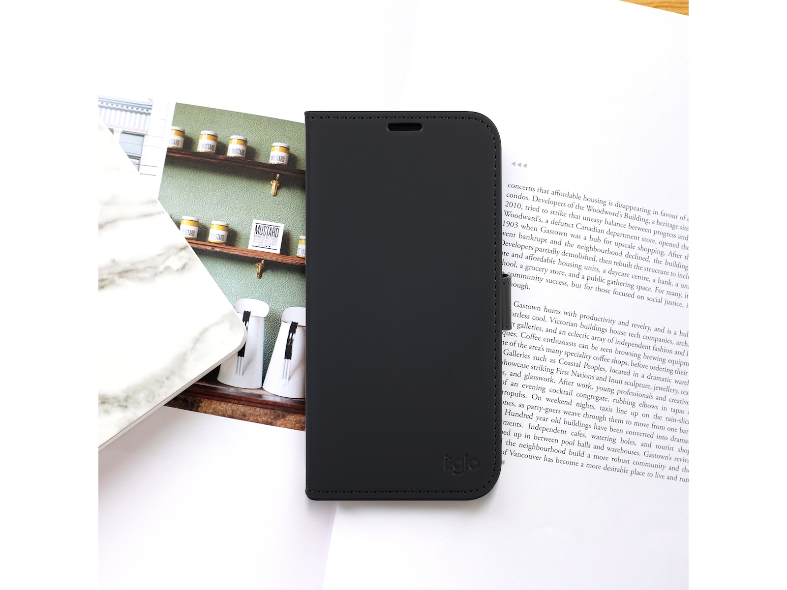 iiglo iPhone 17 Pro Max Wallet Cover (sort) Mobilcover