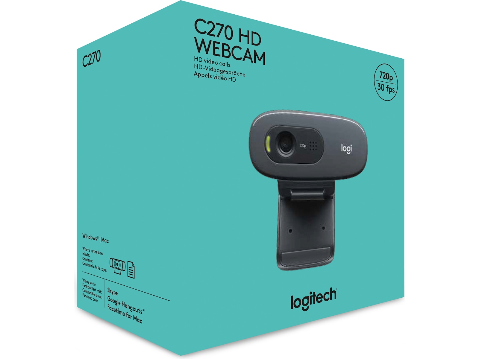Logitech HD C270 Webkamera Webkameraer