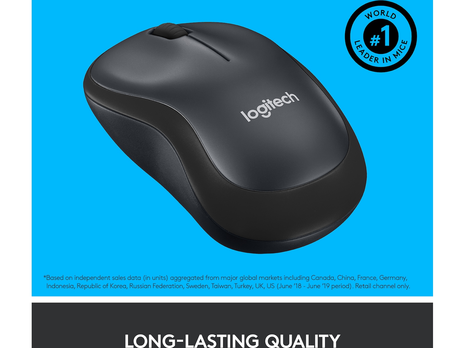 Logitech M220 Silent trådløs Computermus, Sort Mus