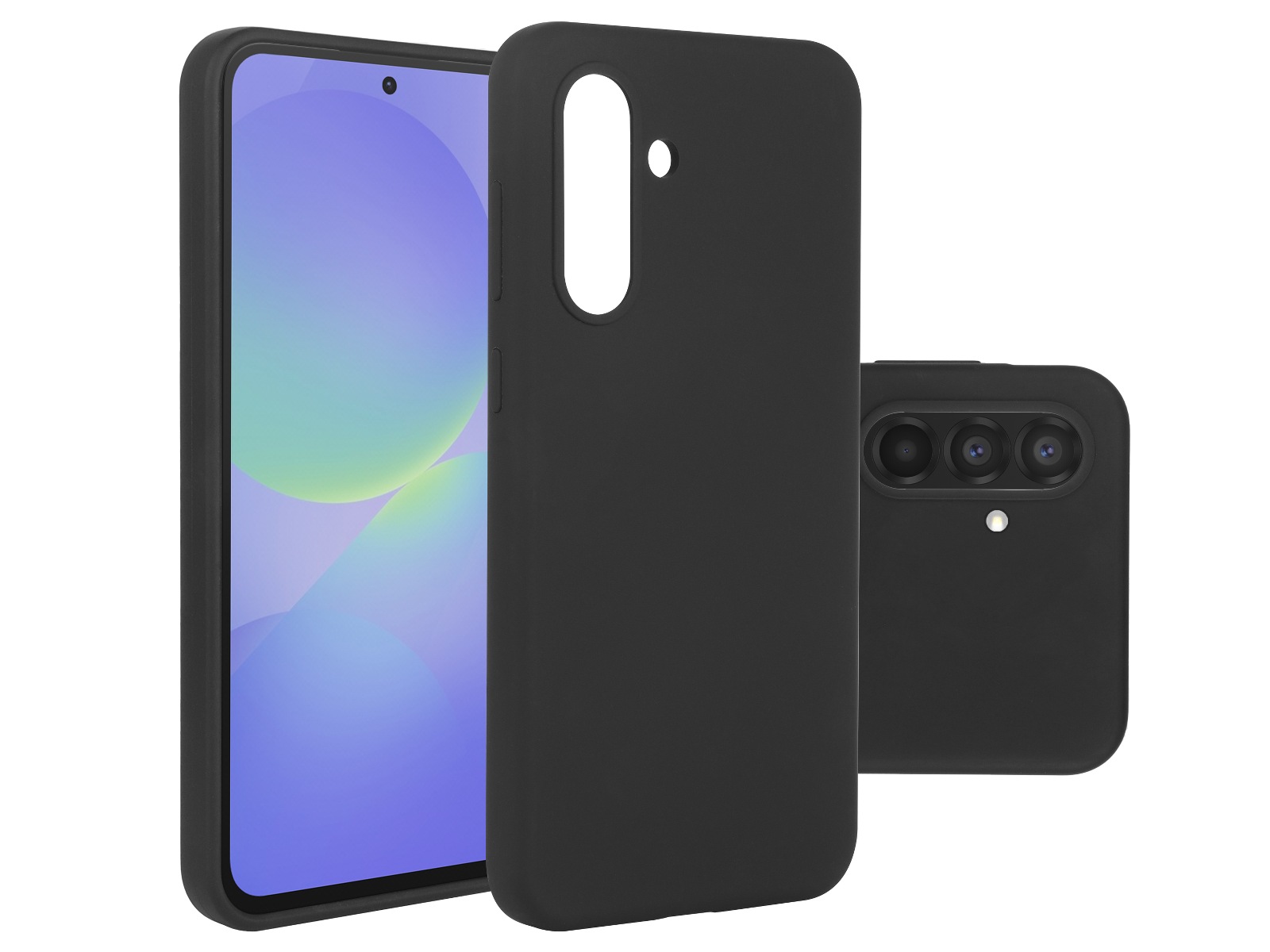 iiglo Galaxy A36 Silikone cover (sort) Mobilcover