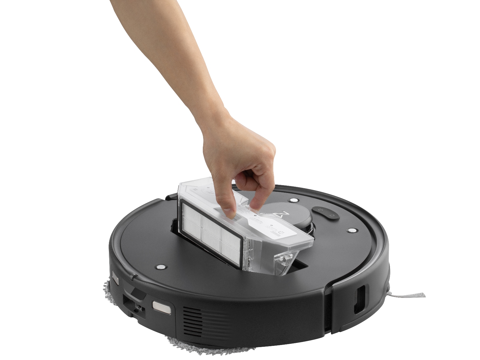 Roborock Qrevo Edge 5V1  Robotstøvsuger (sort) Robotstøvsugere