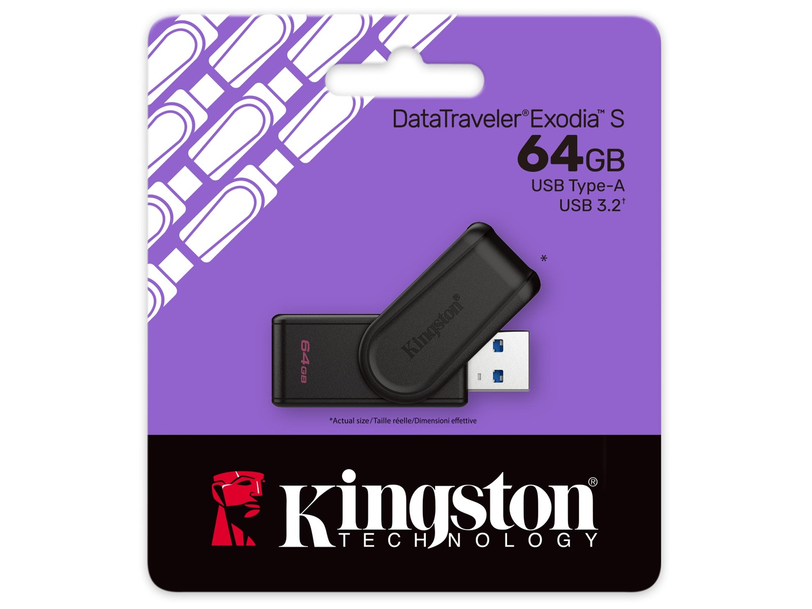 Kingston DataTraveler Exodia S USB Minnepenn 64GB USB-Hukommelse