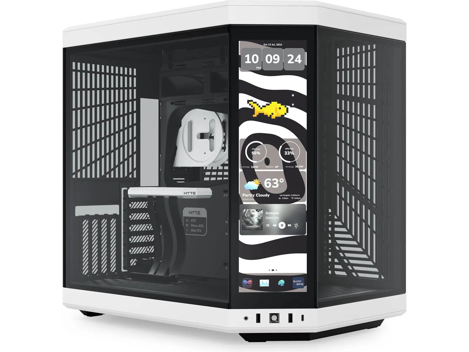 HYTE Y70 Touch Infinite 14,5" Mid Tower (panda) Midi Tower