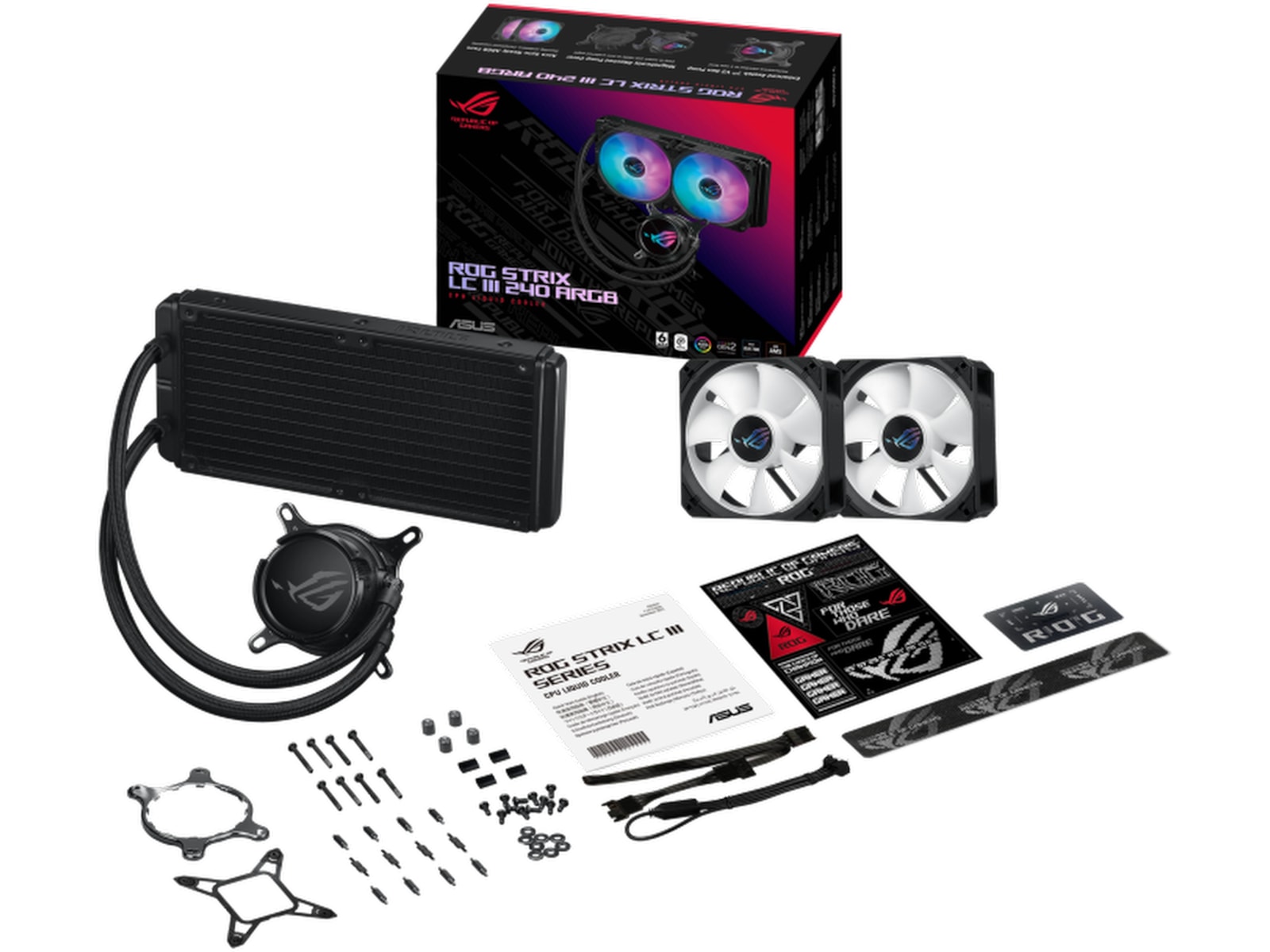 Asus ROG Strix LC III 240 ARGB Køler (sort) CPU - Vandkøling