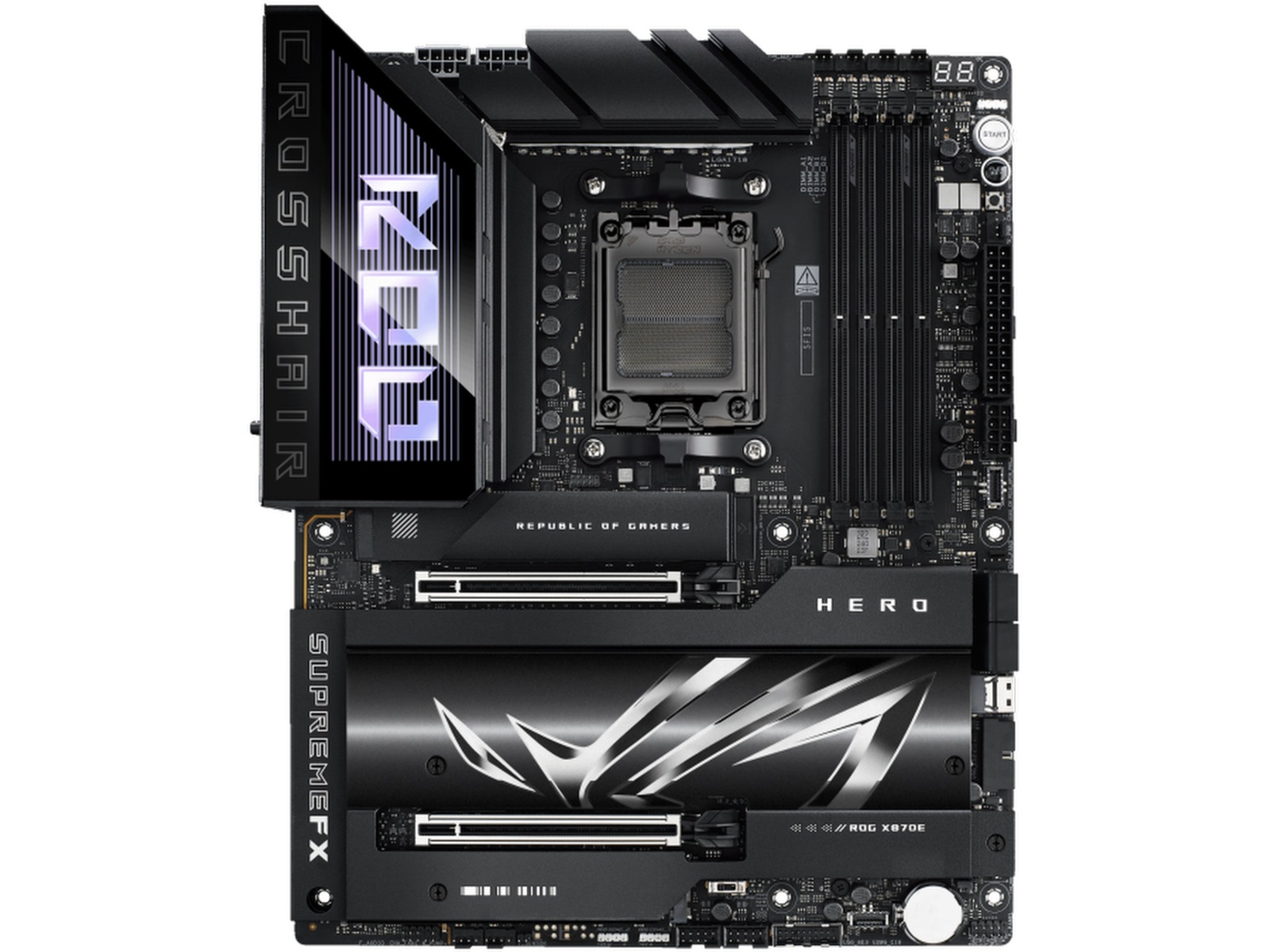 ASUS ROG Crosshair X870E Hero Bundkort AMD Socket