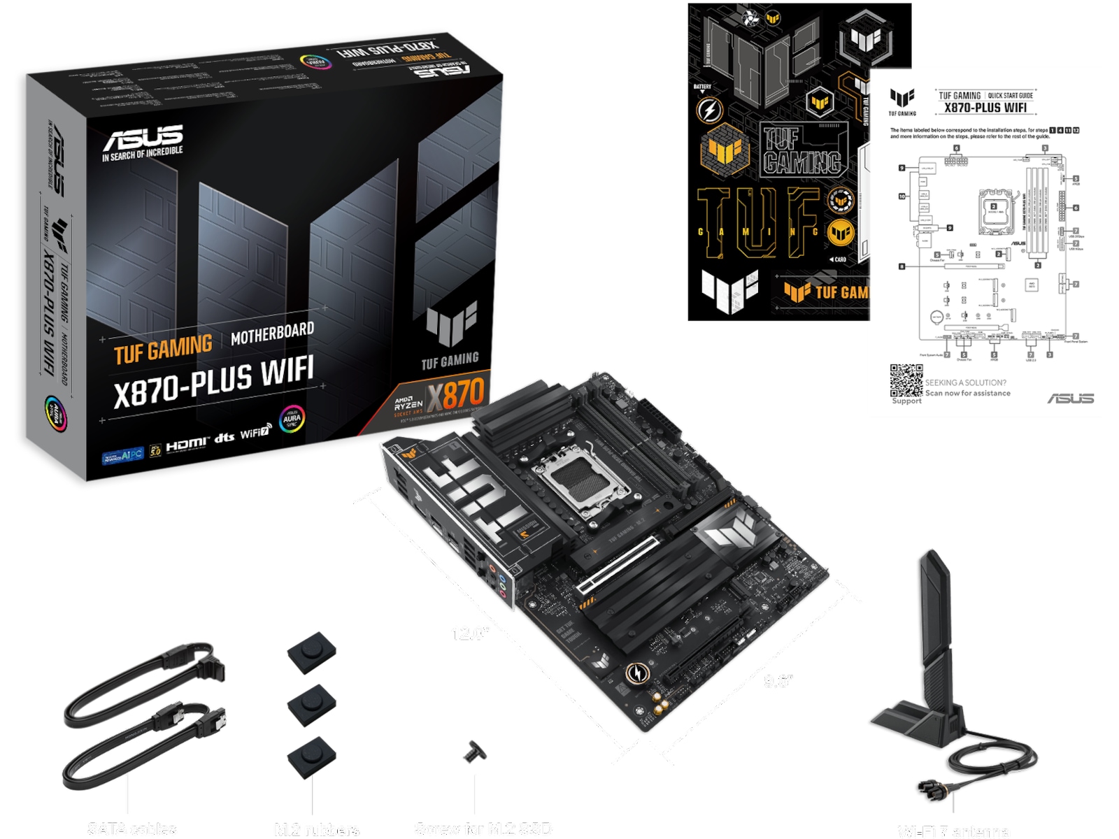 ASUS TUF Gaming X870-PLUS WIFI Bundkort AMD Socket