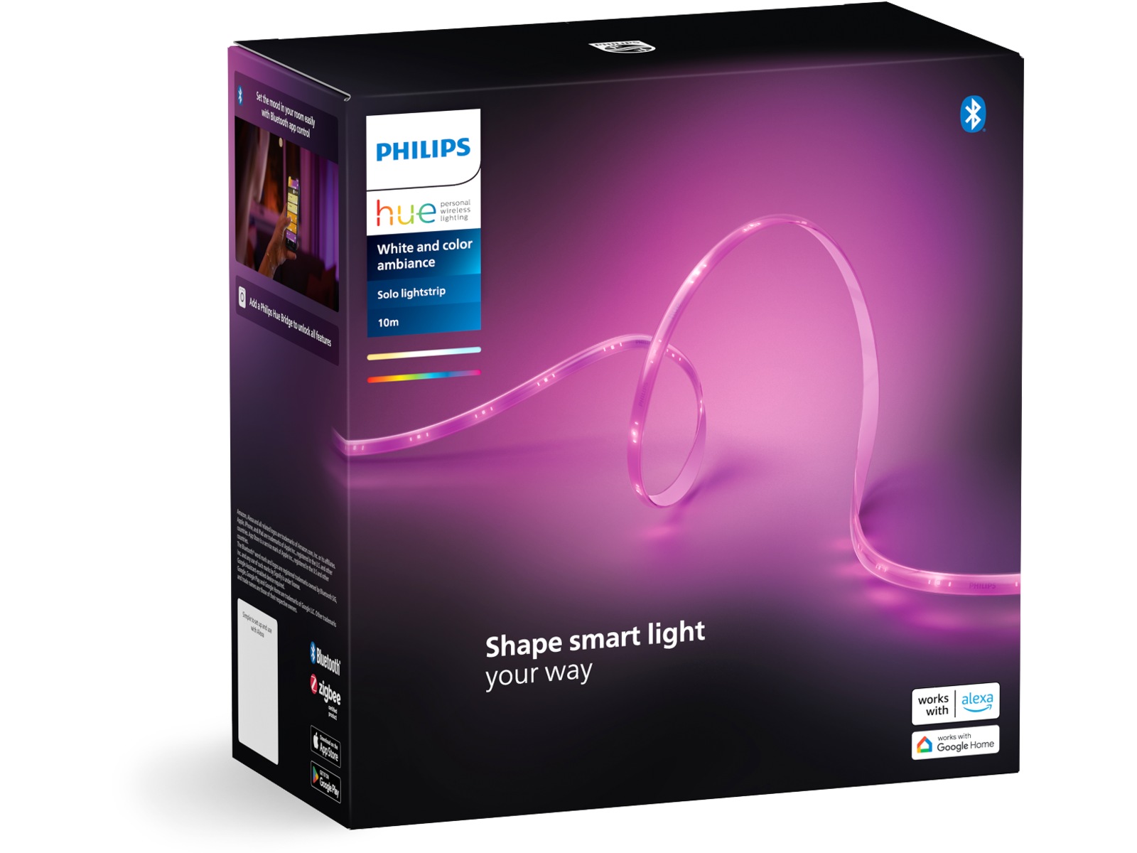 Philips Hue Solo lysstrimmel RGB 10m Led strips & underholdning