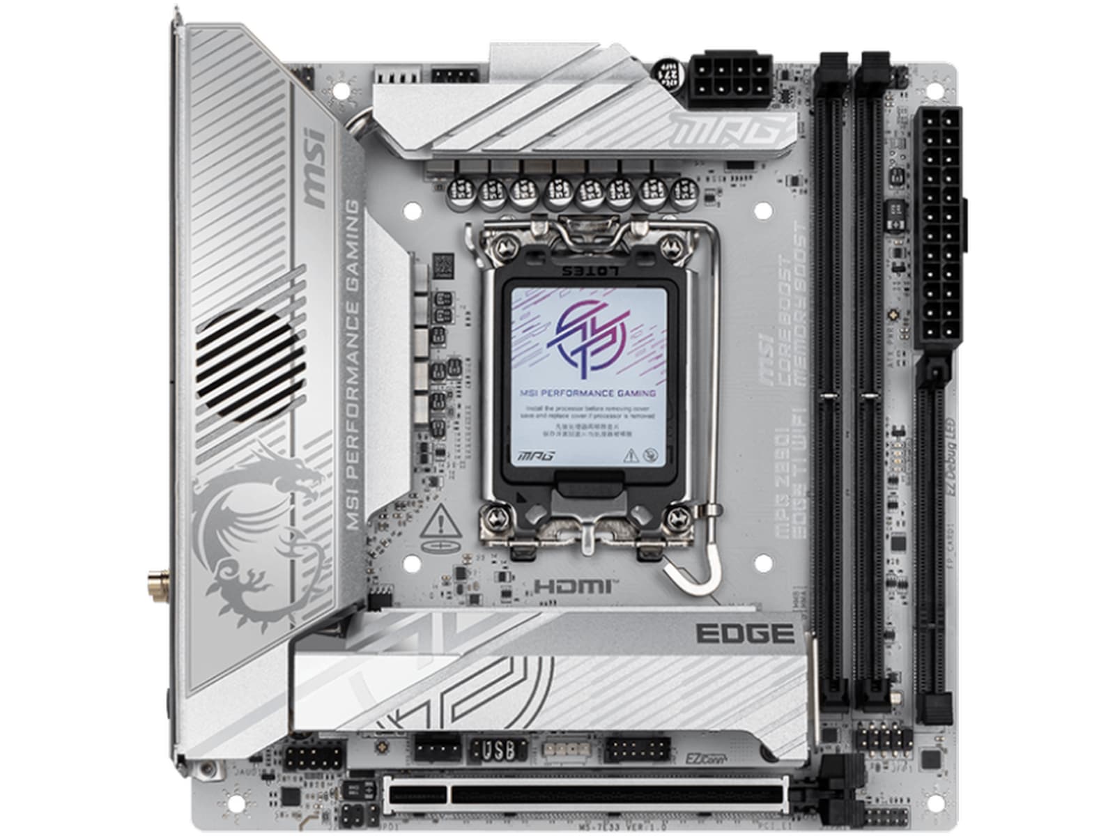 MSI MPG Z890I EDGE TI WIFI Bundkort Intel Socket