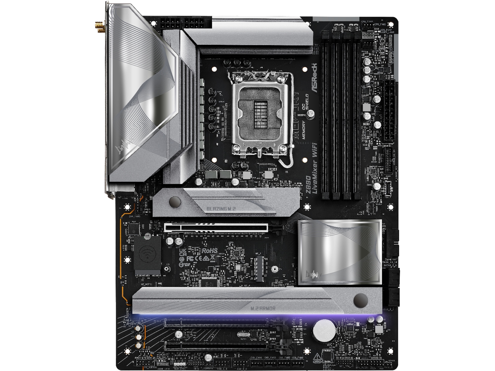 ASRock Z890 LIVEMIXER WIFI Bundkort Intel Socket