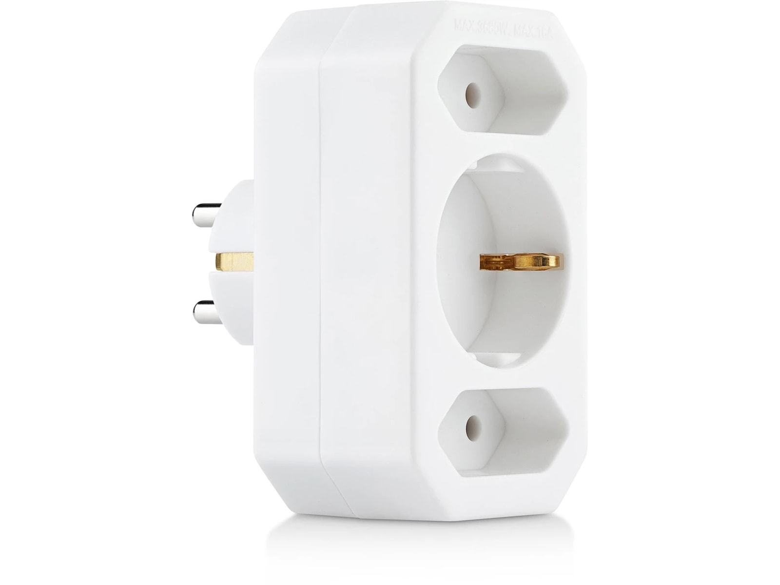 ON stikkontakt med tre udtag Forlængerkabel & strømskinne