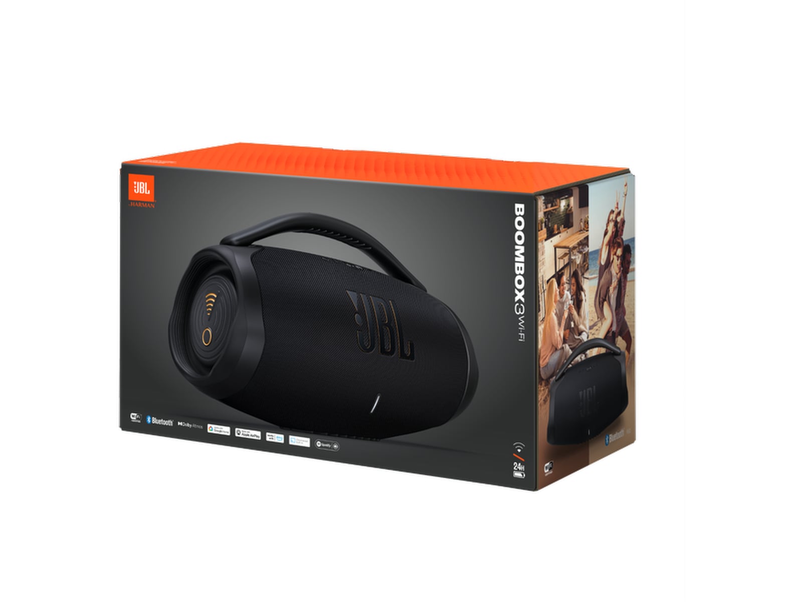 JBL Boombox3 WiFi Trådløs højttaler (sort) Trådløs / Bluetooth højttaler