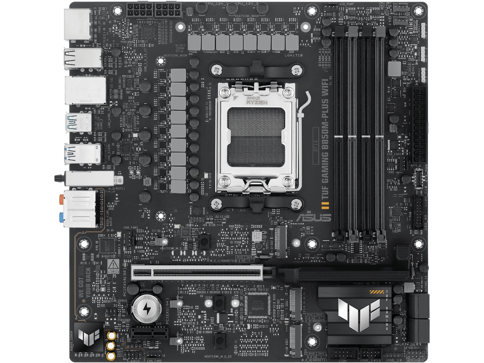 ASUS TUF GAMING B850M-PLUS WIFI Bundkort AMD Socket