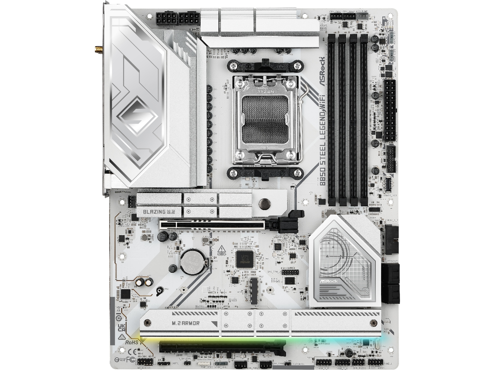 ASRock B850 Steel Legend WiFi Bundkort AMD Socket