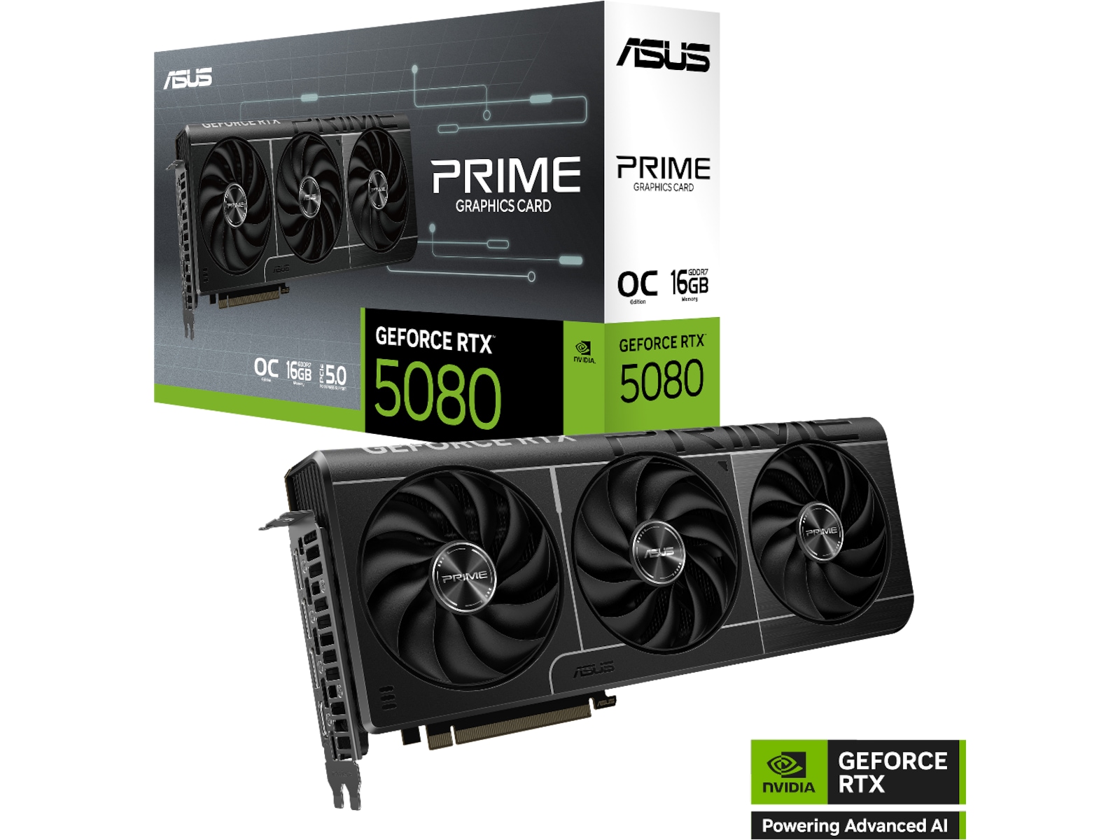 ASUS Prime GeForce RTX 5080 OC Grafikkort