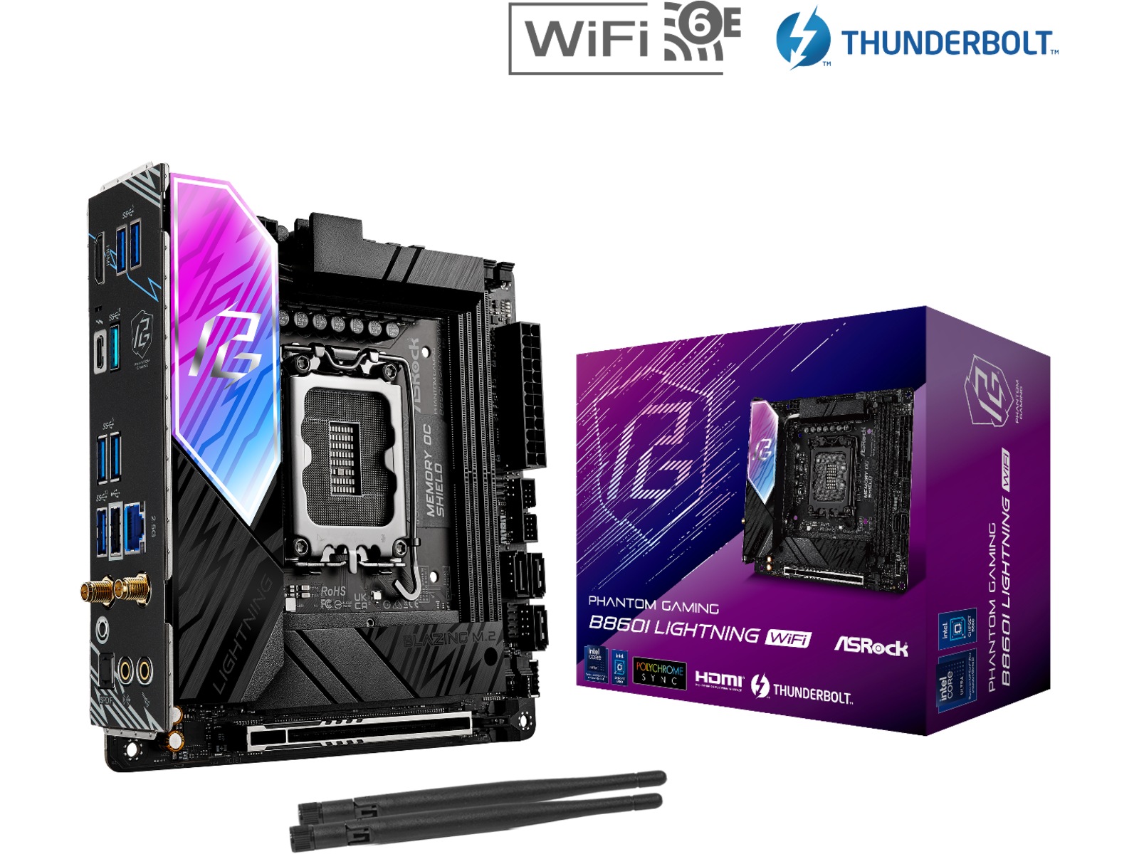 ASRock B860I Lightning WiFi Bundkort Intel Socket