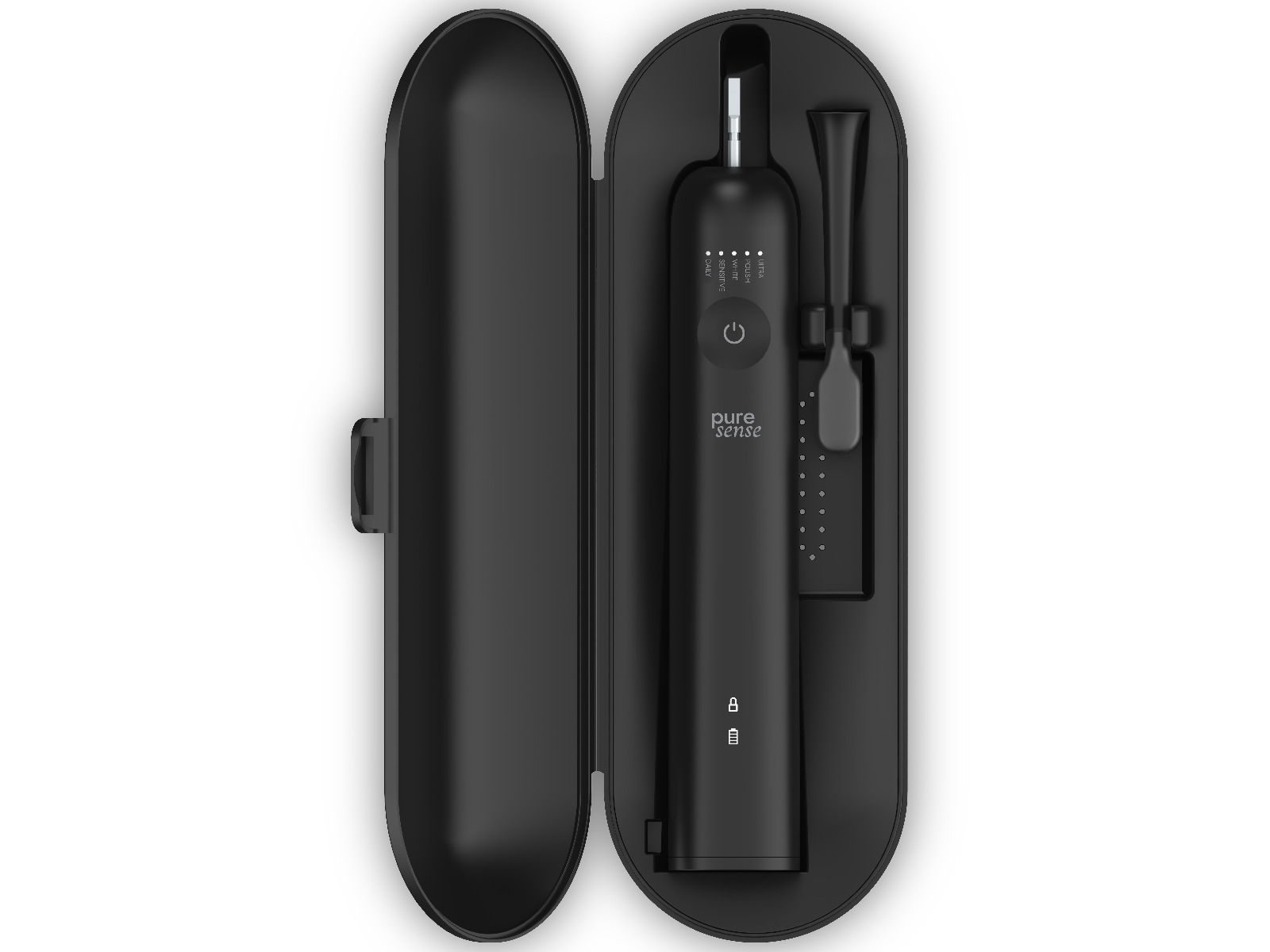 Puresense Dental C Vibrosonic Essential Bundle (sort) Elektriske tandbørster