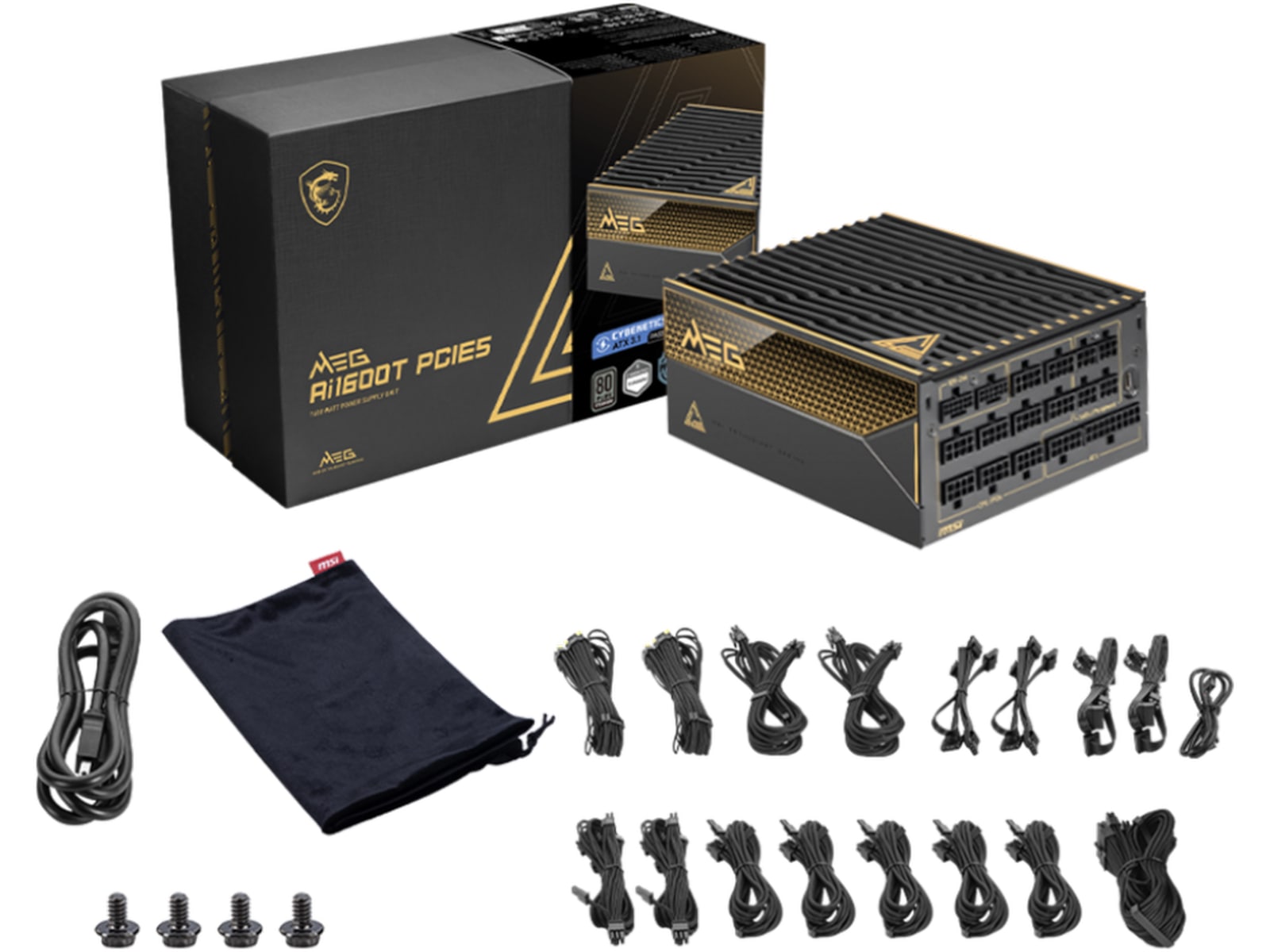 MEG Ai1600T PCIE 5 Strømforsyninger