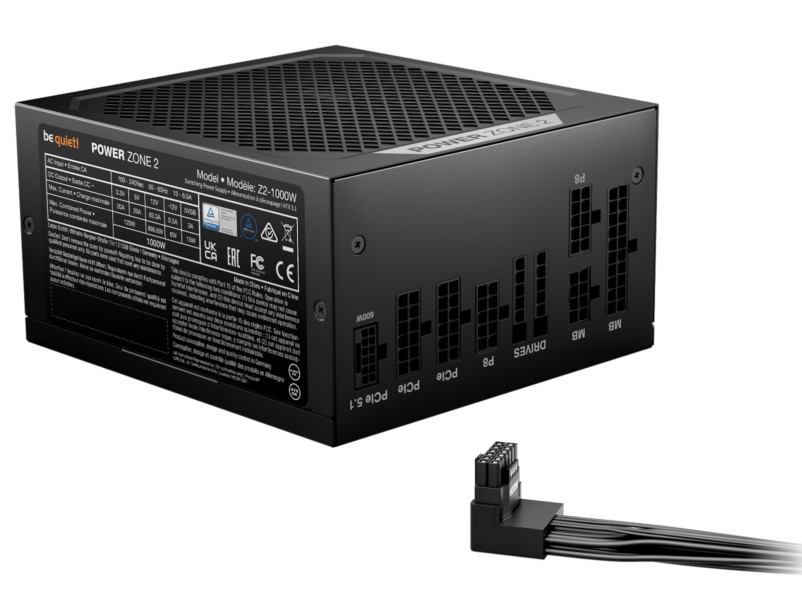 be quiet! Power Zone 2 1000W PSU Strømforsyninger