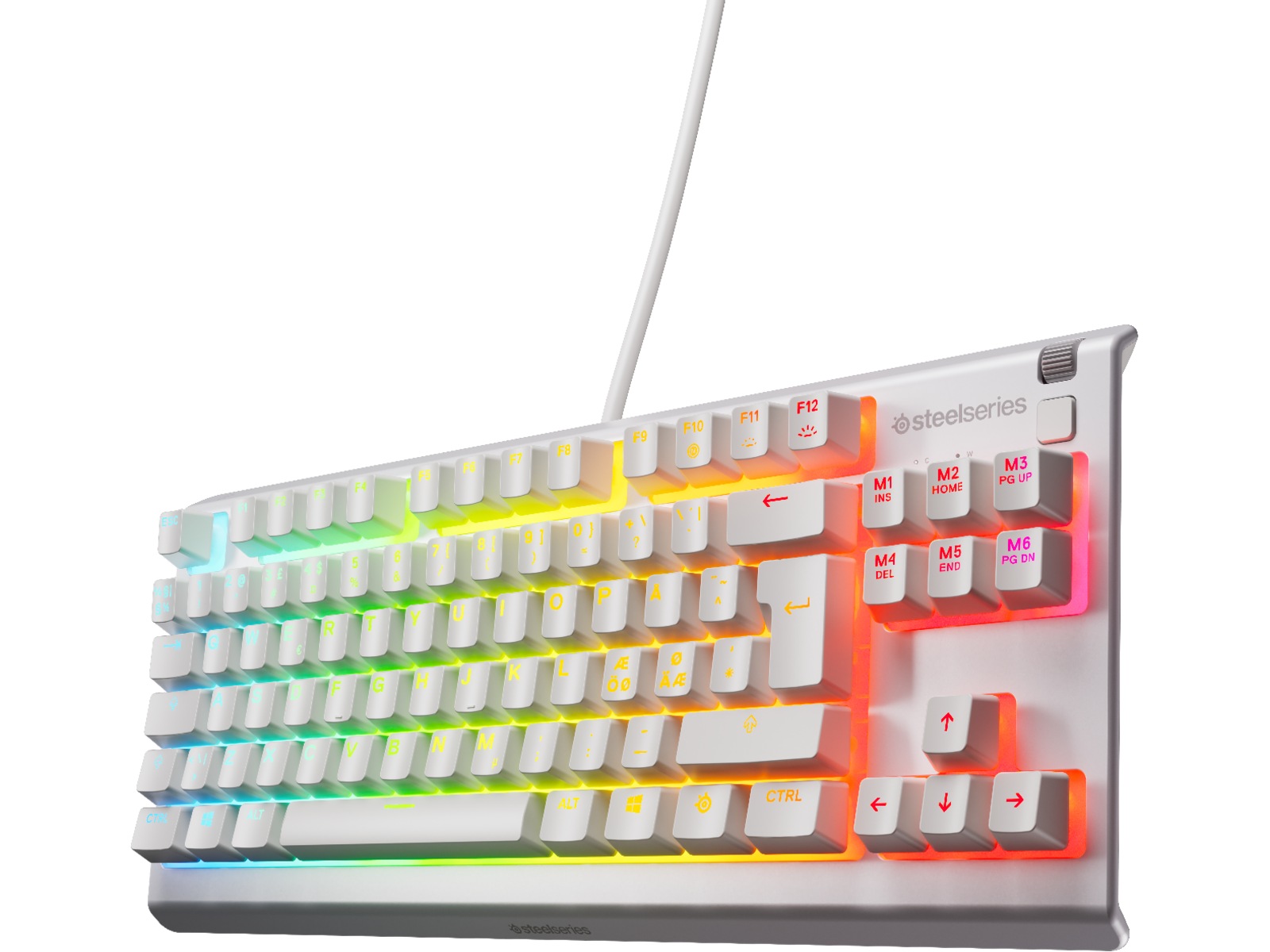 SteelSeries Apex 3 TKL gamingtastatur (hvit) Gamingkeyboard