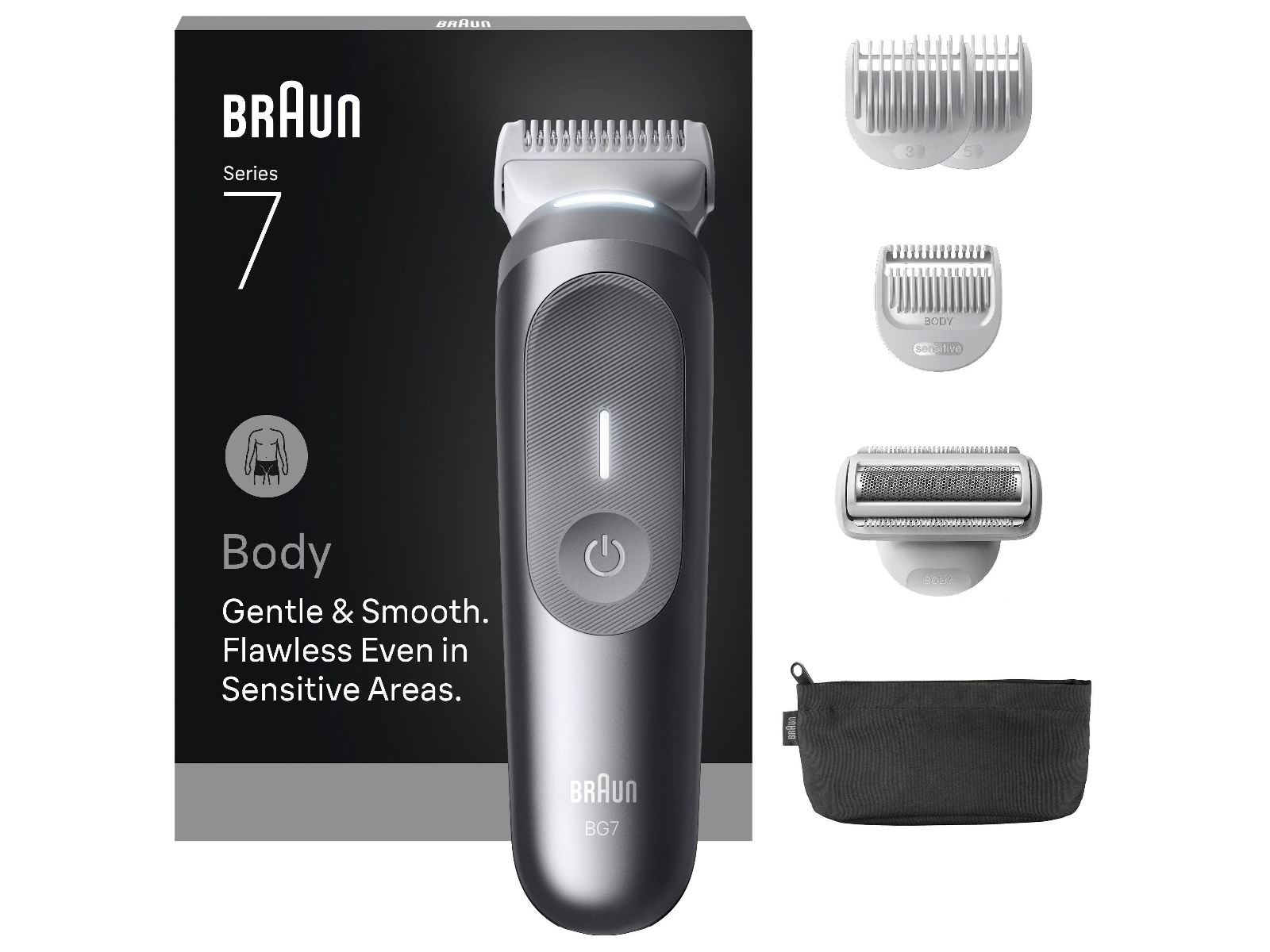 Braun Series 7 kropstrimmer (grå) Barbermaskine