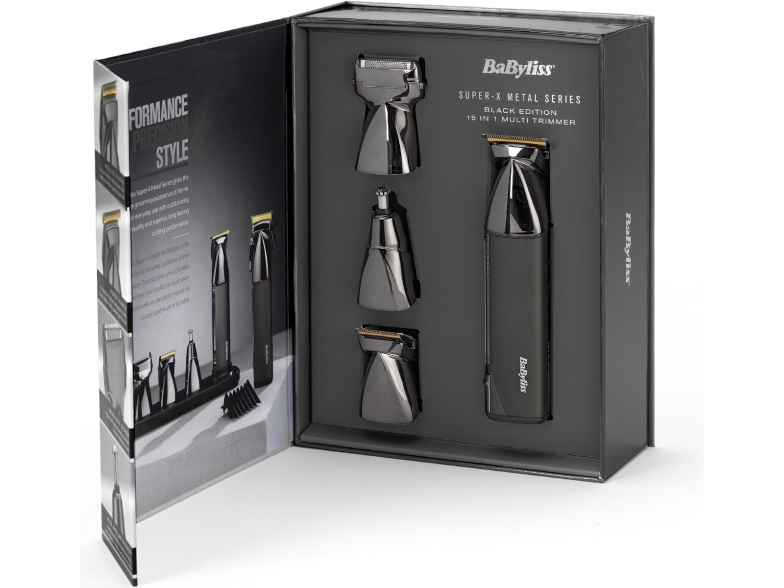 BaByliss Super X Metal 15-i-1 trådløs multitrimmer (sort) Hårtrimmer