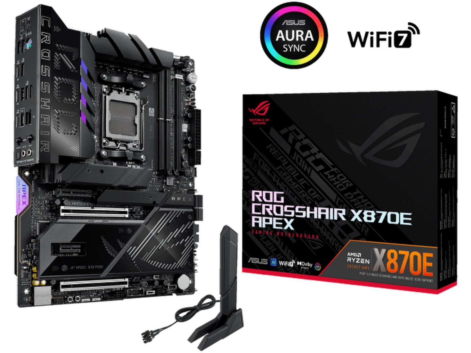 ASUS ROG CROSSHAIR X870E APEX Bundkort AMD Socket