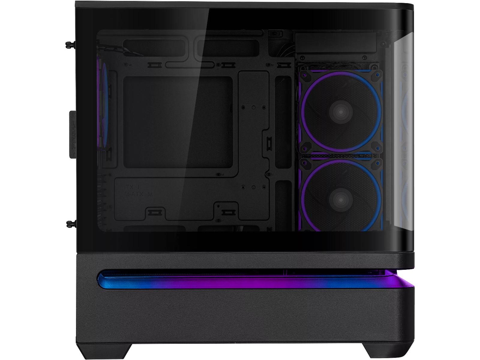 Asus PRIME AP202 TG ARGB mATX Tower (sort) Mini/Micro/Nano tower