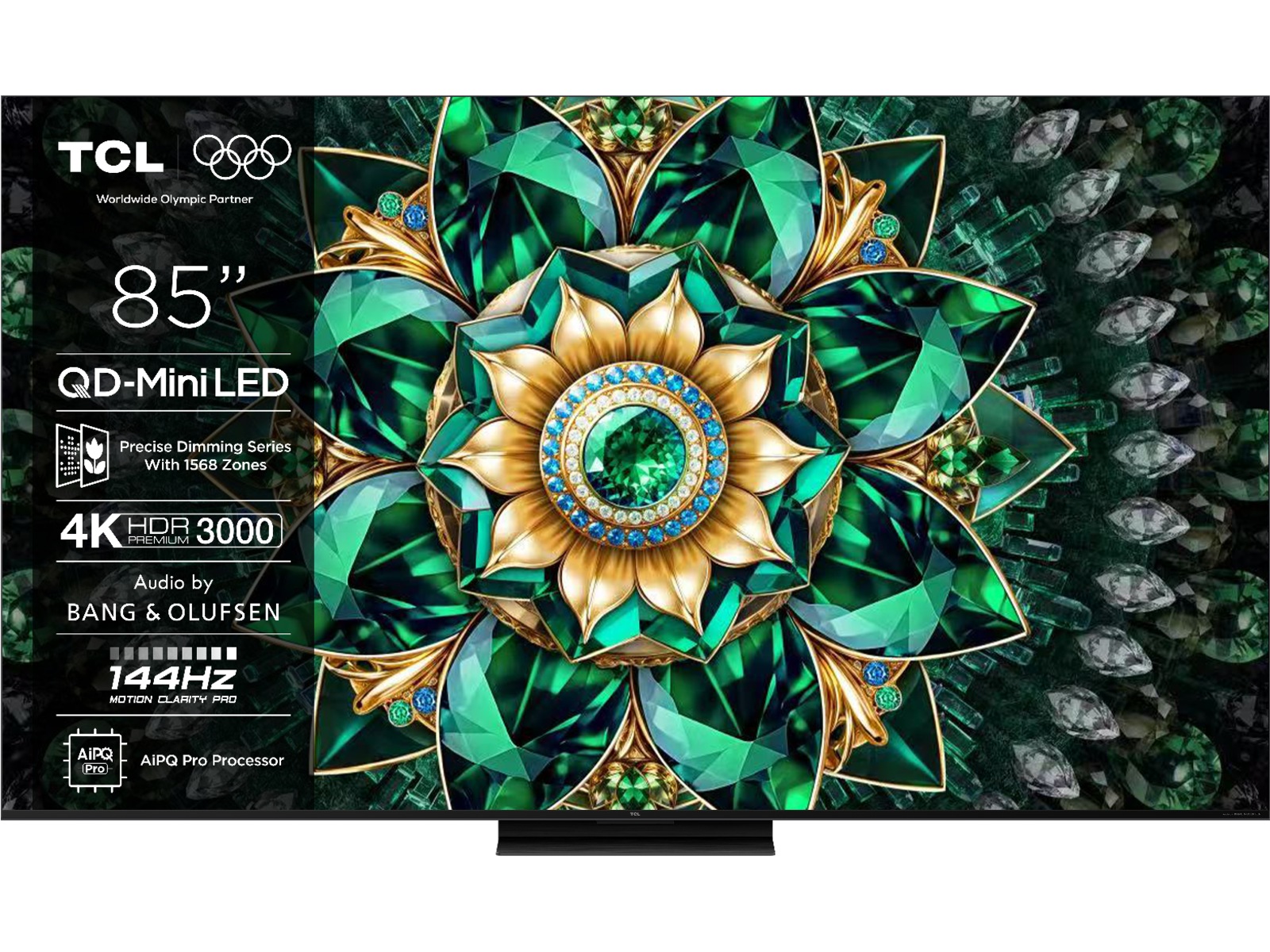 TCL 85" Q7C 4K QD-Mini LED Google TV Over 80 tommer TV