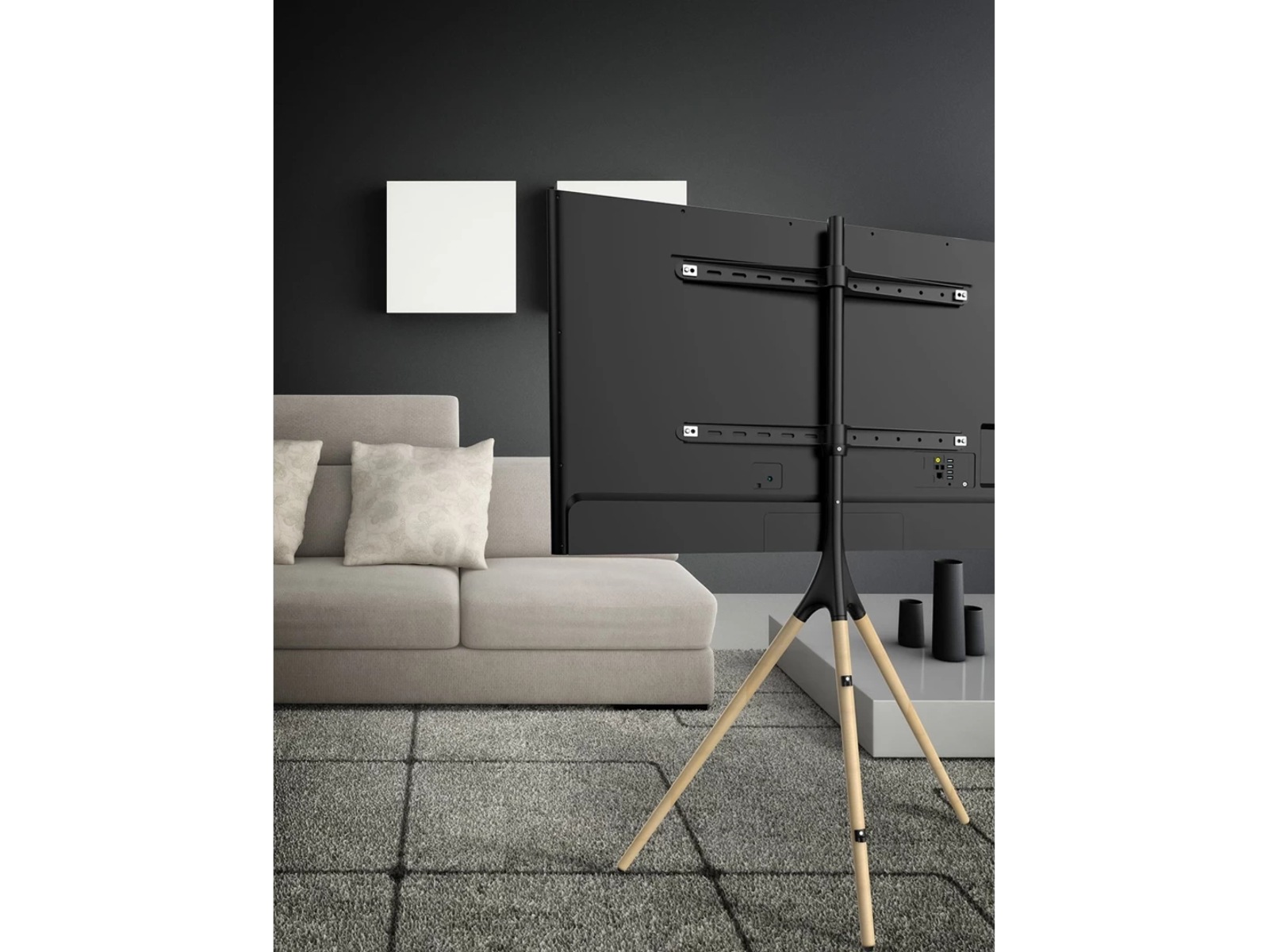 Andersson ATS Gulvstativ til TV (sort/eg) TV-ophæng & stativ