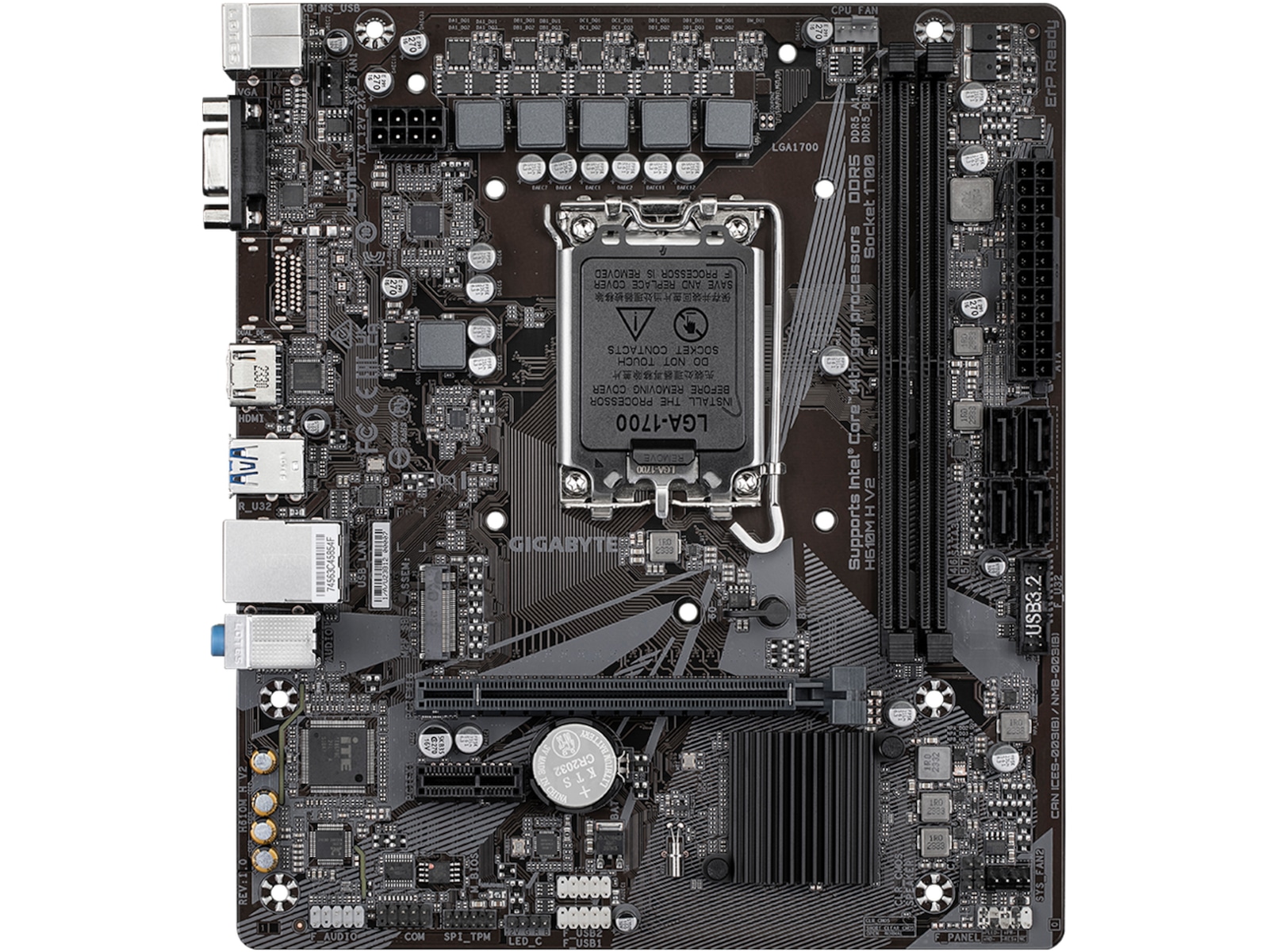 Gigabyte H610M H V2 Bundkort Intel Socket