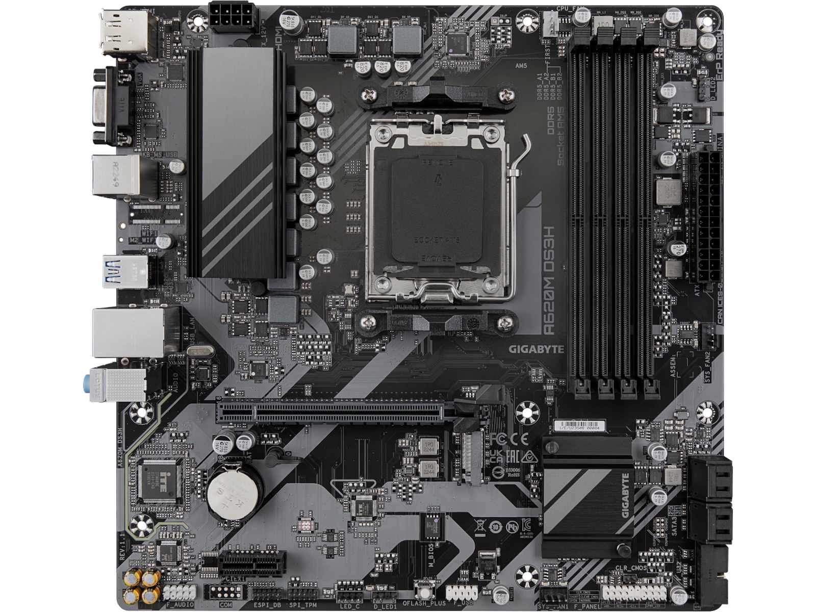 Gigabyte A620M DS3H Bundkort AMD Socket