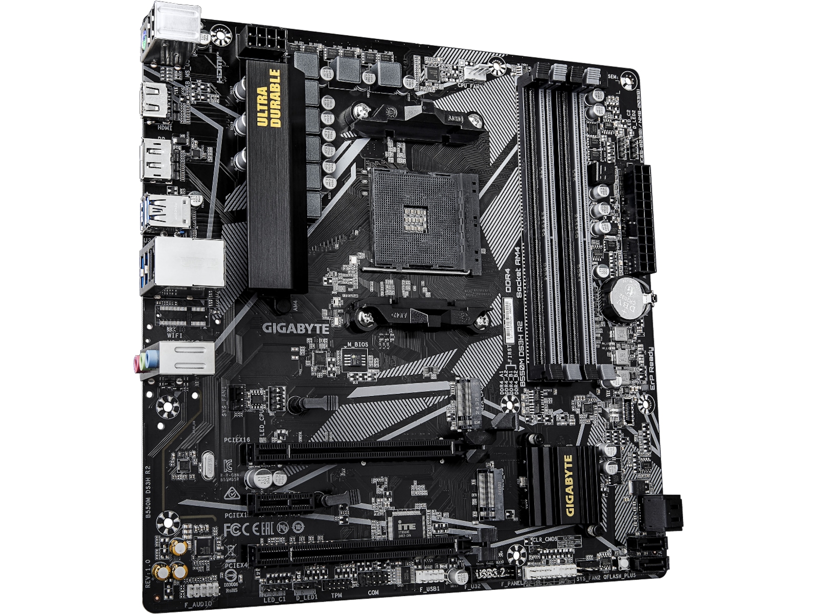 Gigabyte B550M DS3H R2 Bundkort AMD Socket