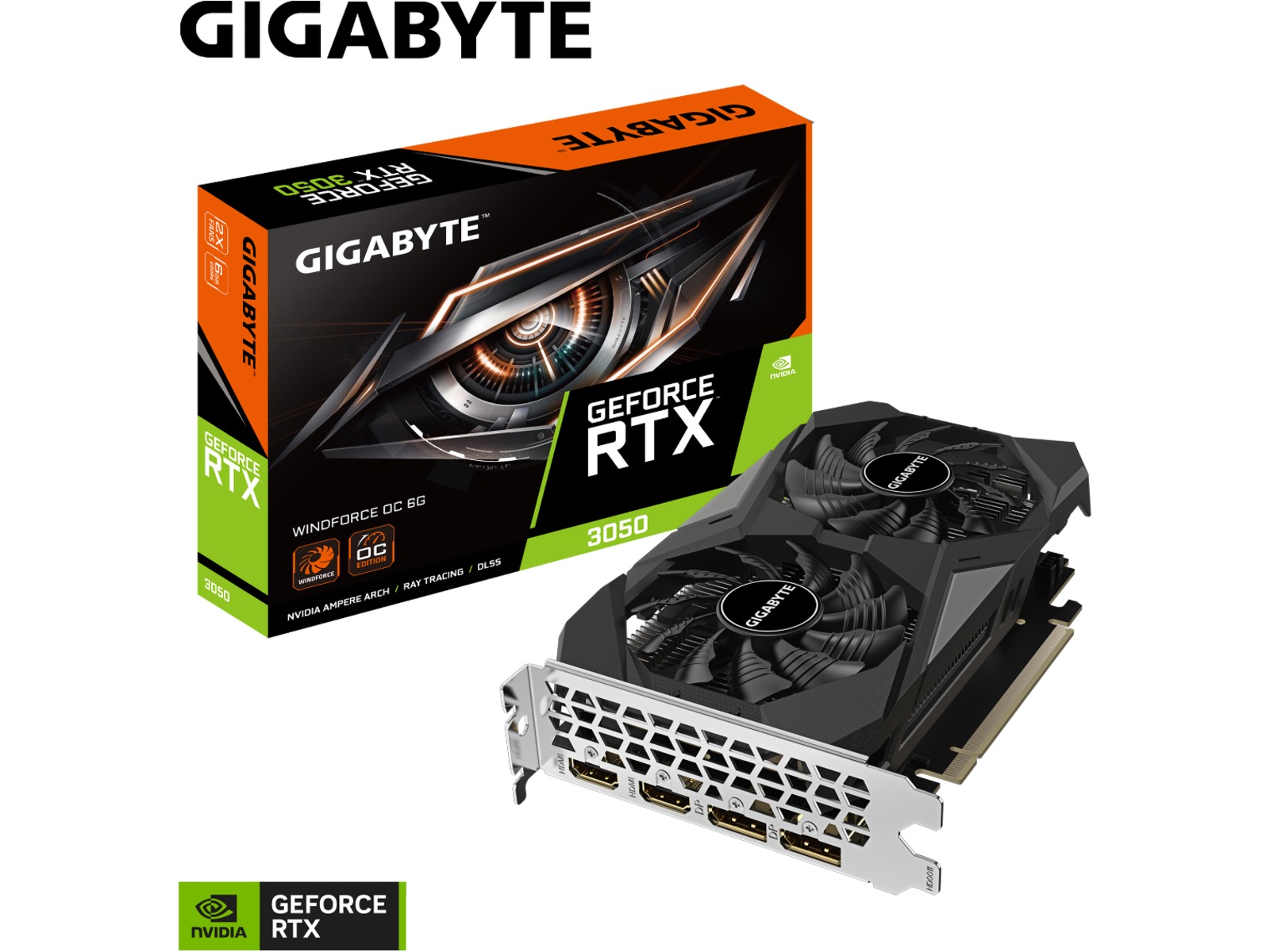 Gigabyte GeForce RTX 3050 WINDFORCE OC Grafikkort