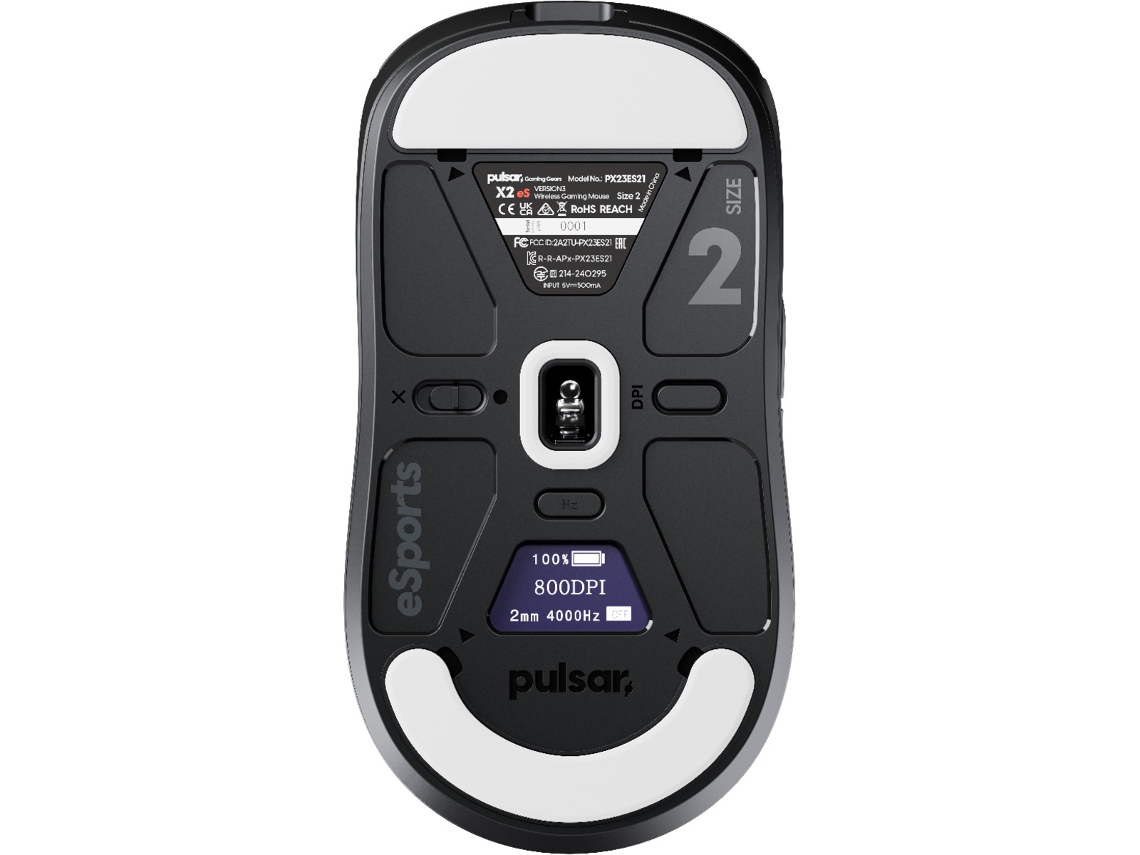 Pulsar X2 V3 eS Mini Trådløs Gamingmus (sort) Gamingmus