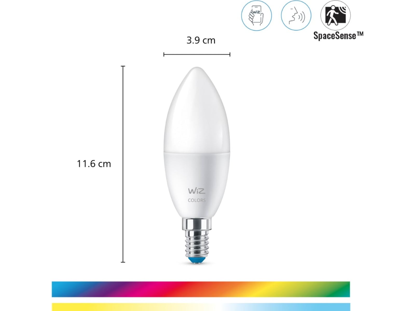 WiZ BLE 40W E14 pære (3-pak) LED-pærer & elpærer
