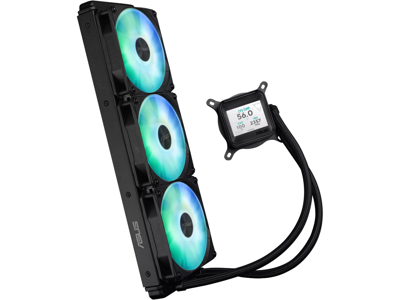 Asus Prime LC 360 ARGB LCD Køler (sort) CPU - Vandkøling