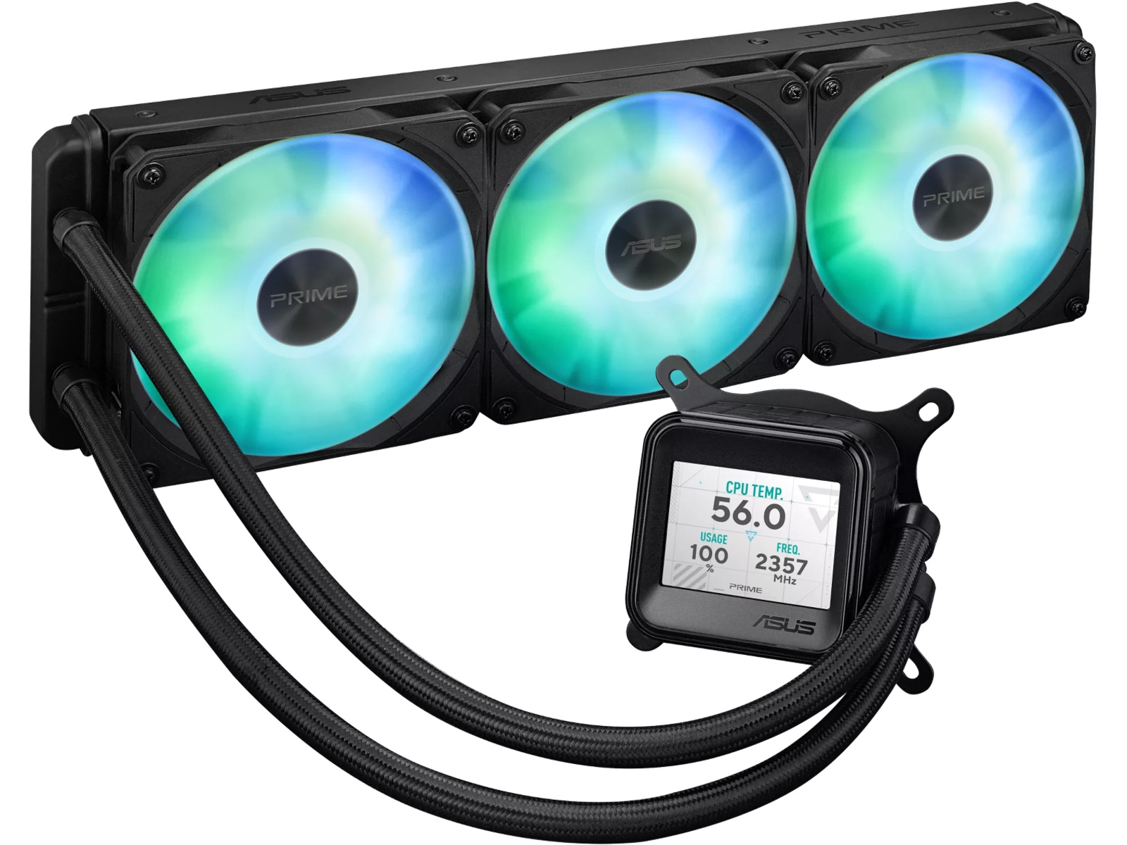 Asus Prime LC 360 ARGB LCD Køler (sort) CPU - Vandkøling