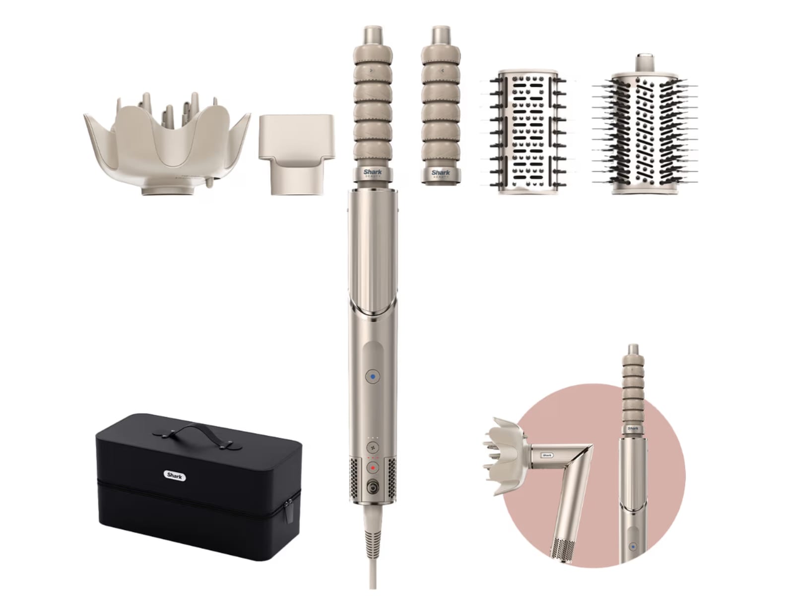 Shark HD446SLEU FlexStyle 5-in-1 hårstyler (stone) Hårpleje & styling