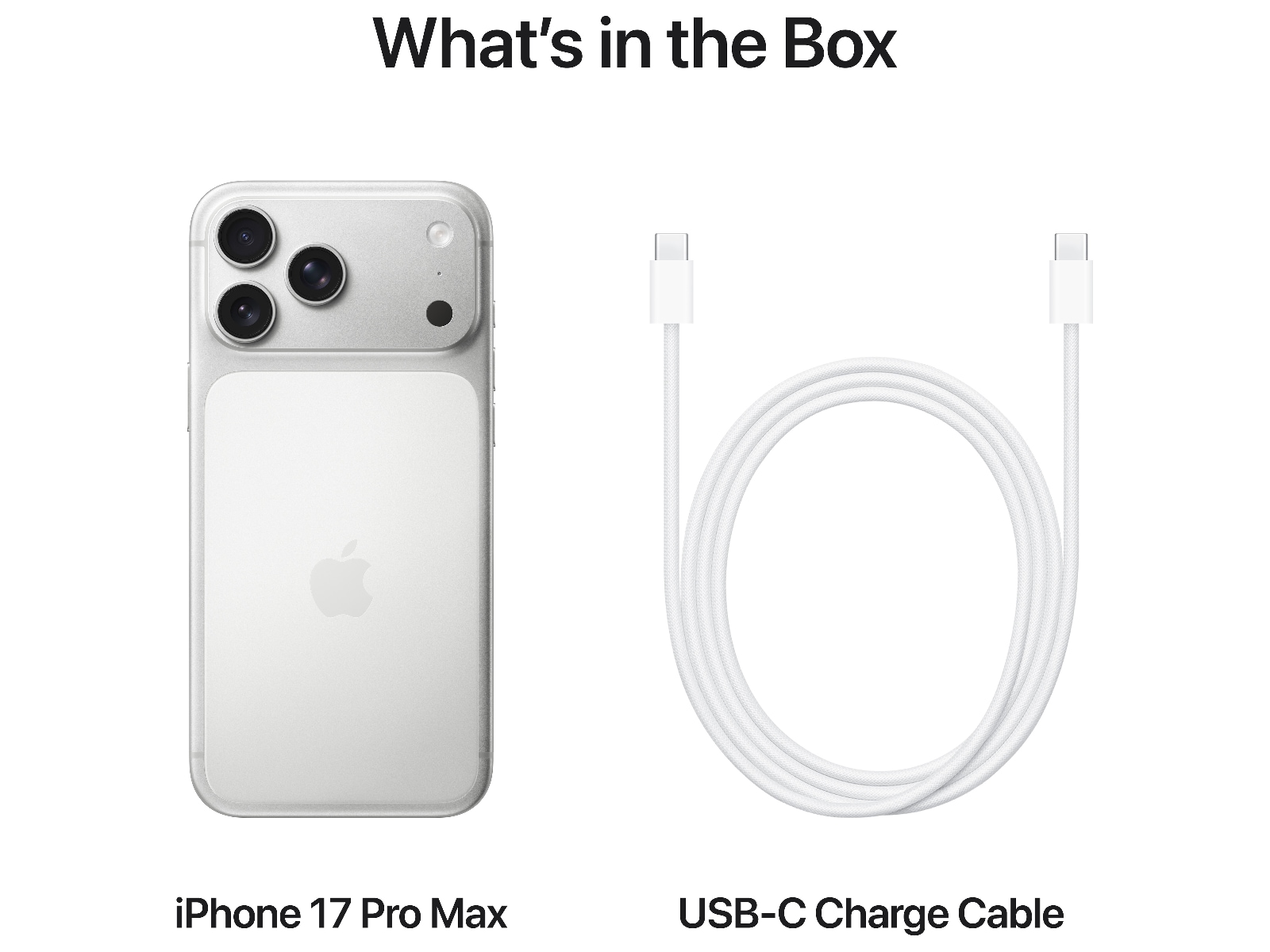 iPhone 17 Pro Max 2TB (sølv) Mobiltelefoner